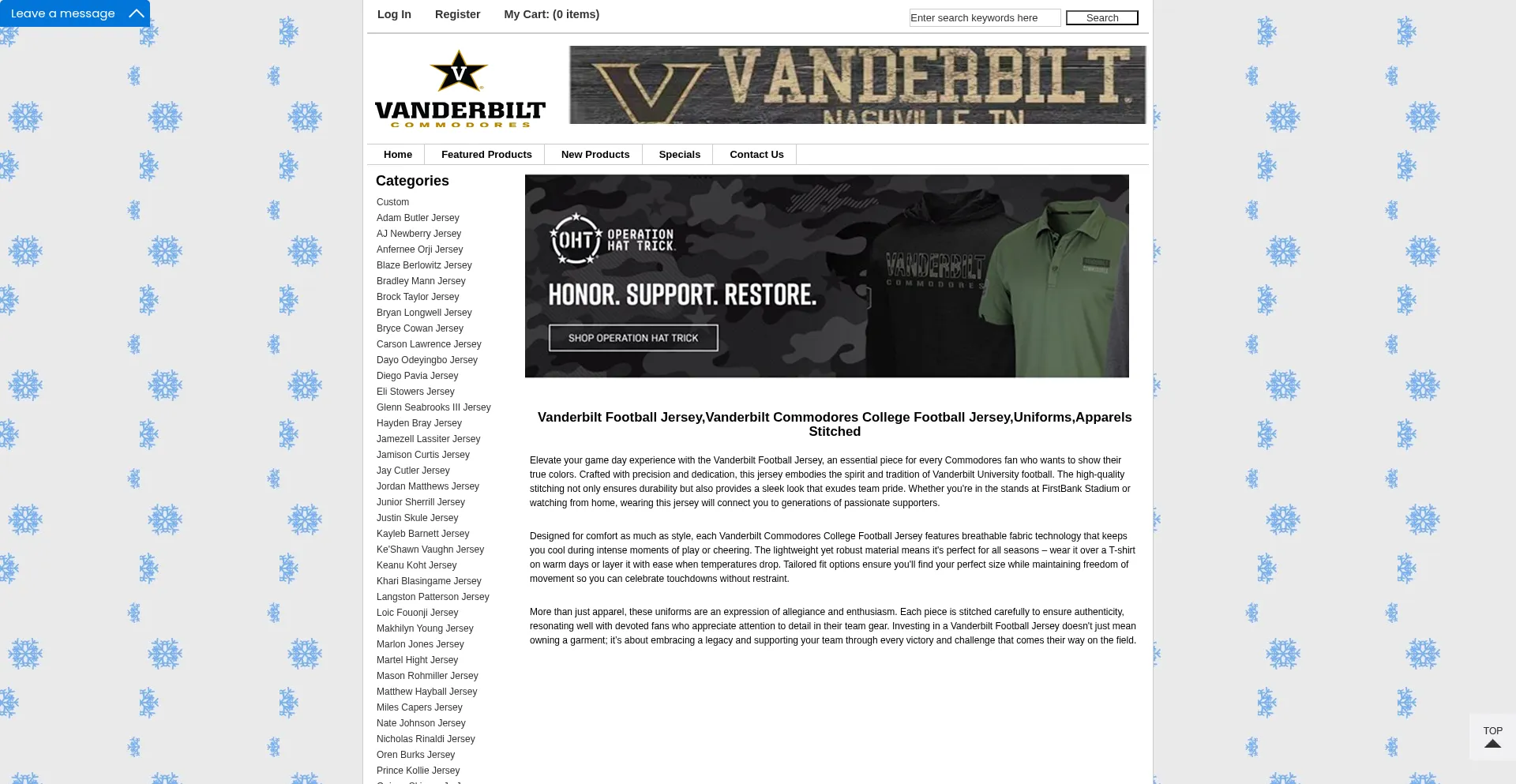 ¿És Seguro y Confiable Vandyjersey.com?