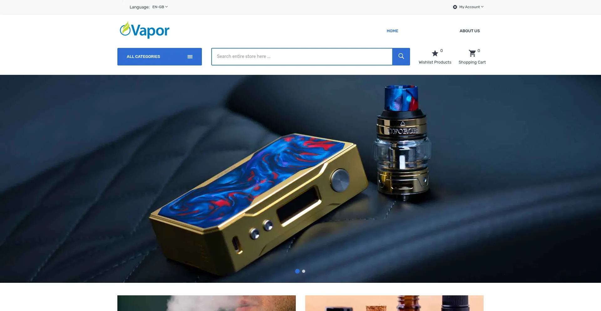Website screenshot of Vapefollow.com