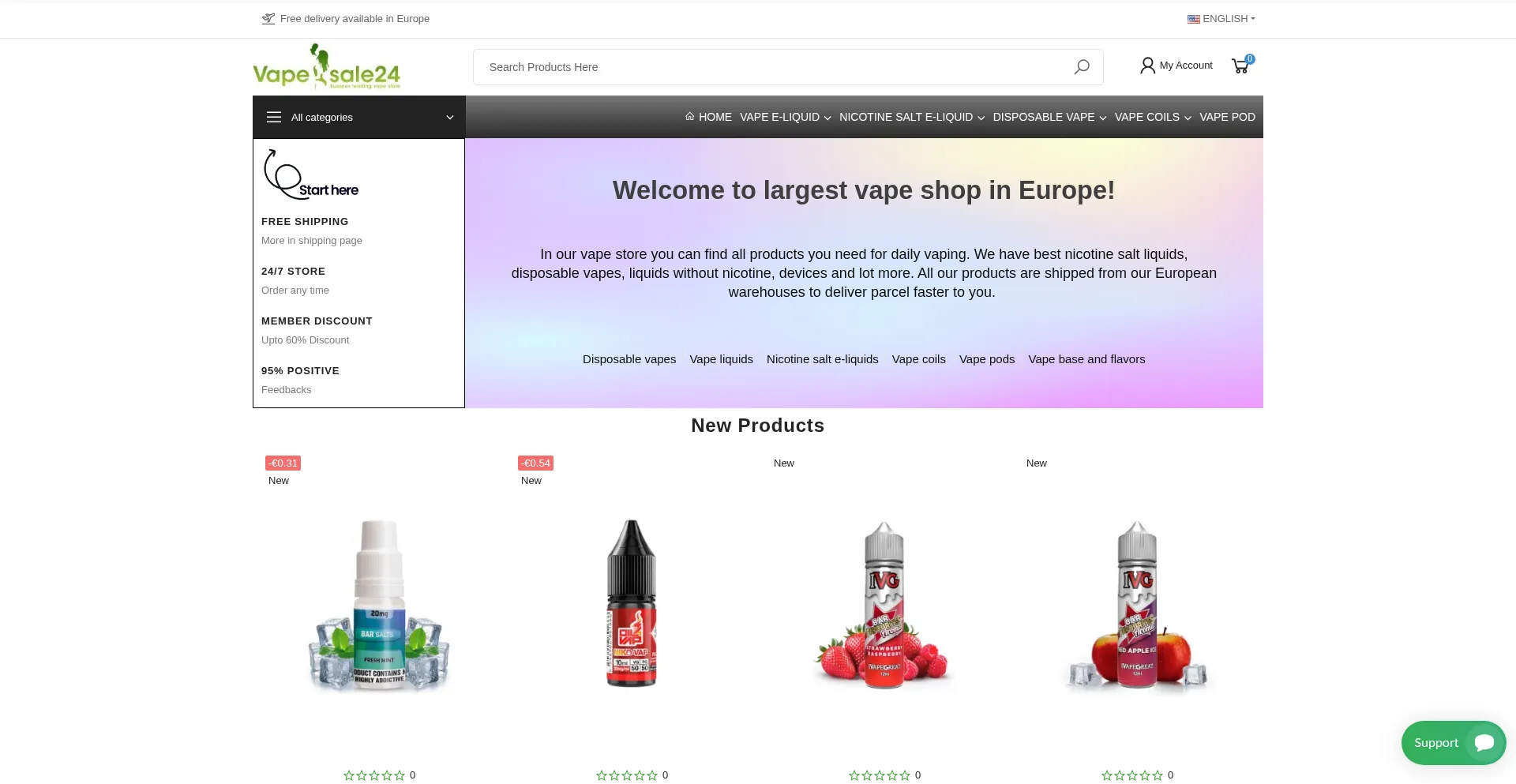 ¿És Seguro y Confiable Vapesale24.store?