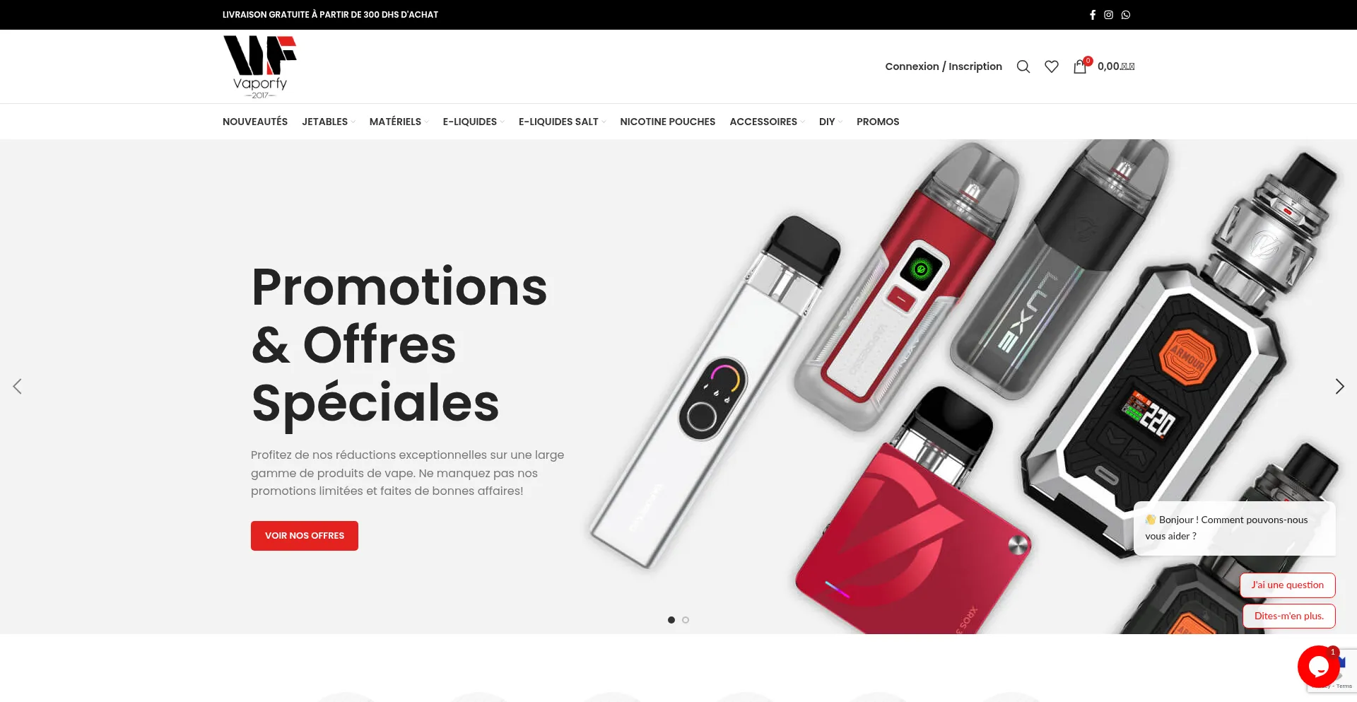 Vaporfy.ma Screenshot