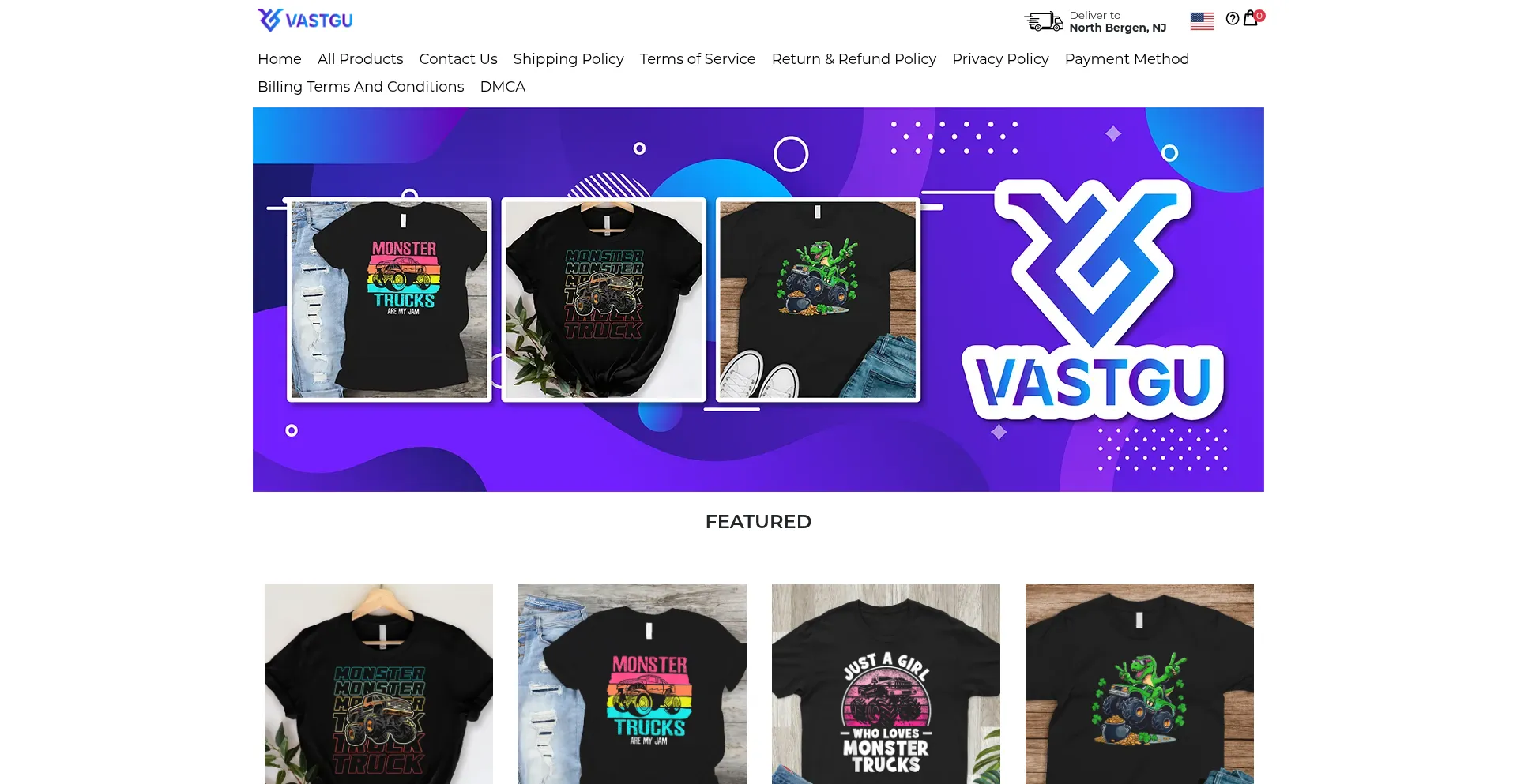 Website screenshot of Vastgu.com