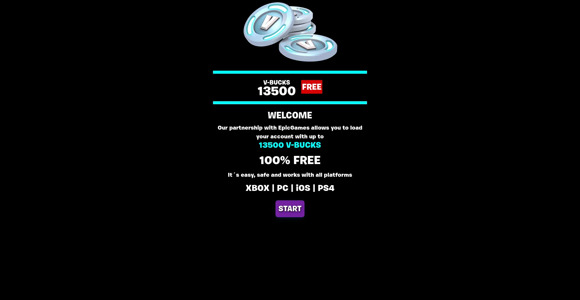 Vbucksgenapp.us Screenshot