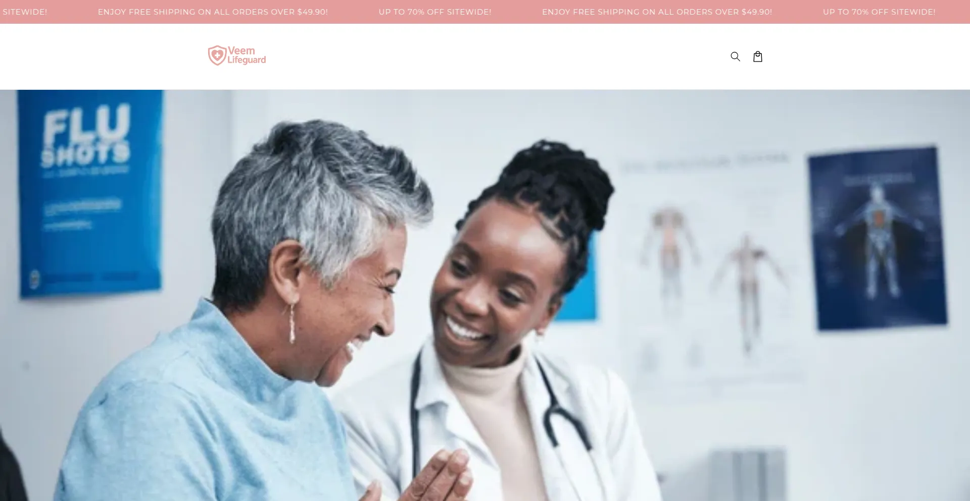 Website screenshot of Veembesloom.com