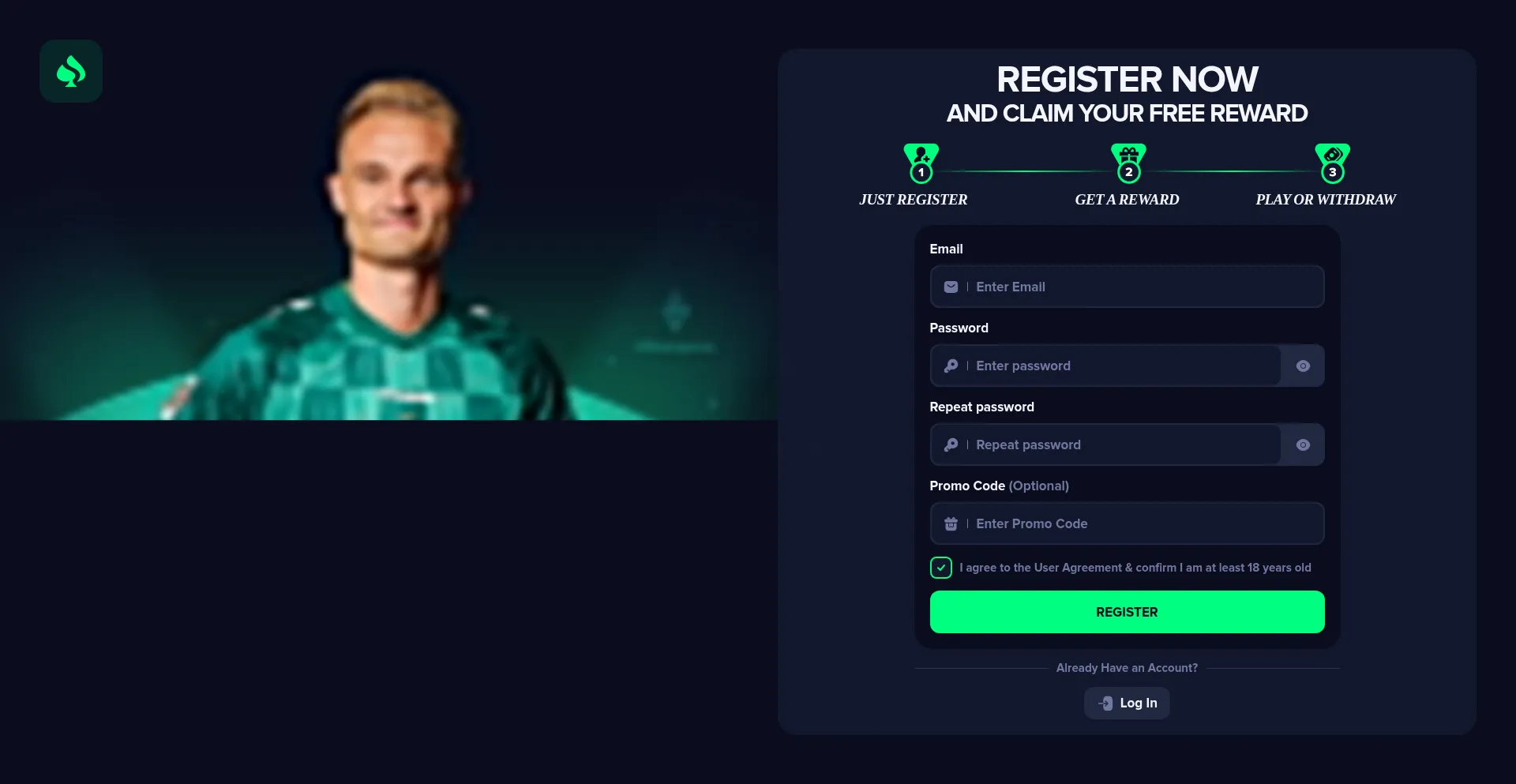 Website screenshot of Vegagg.com