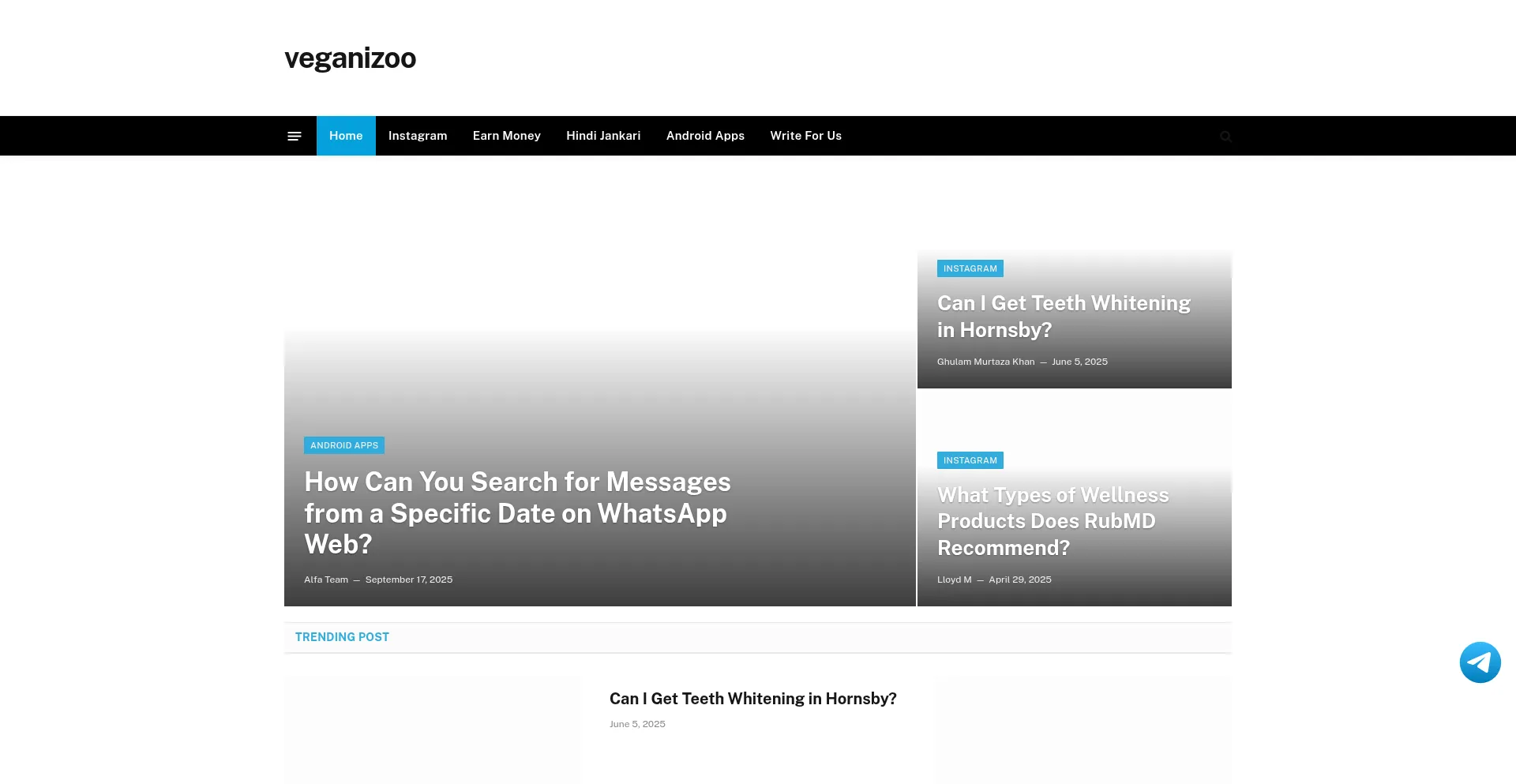 Veganizoo.com Screenshot