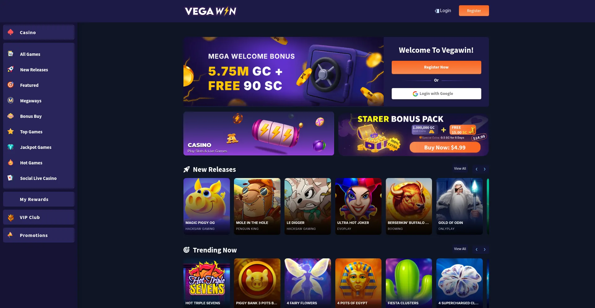 Vegawin.com