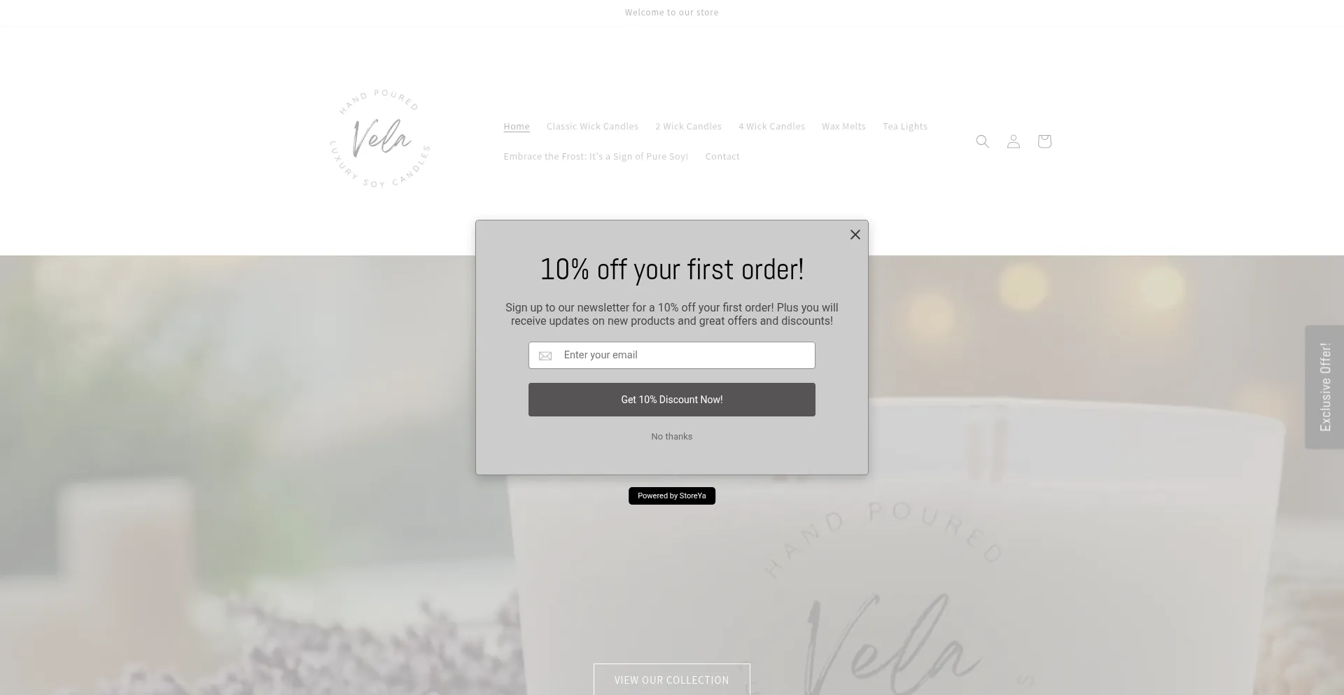 Website screenshot of Velauk.com