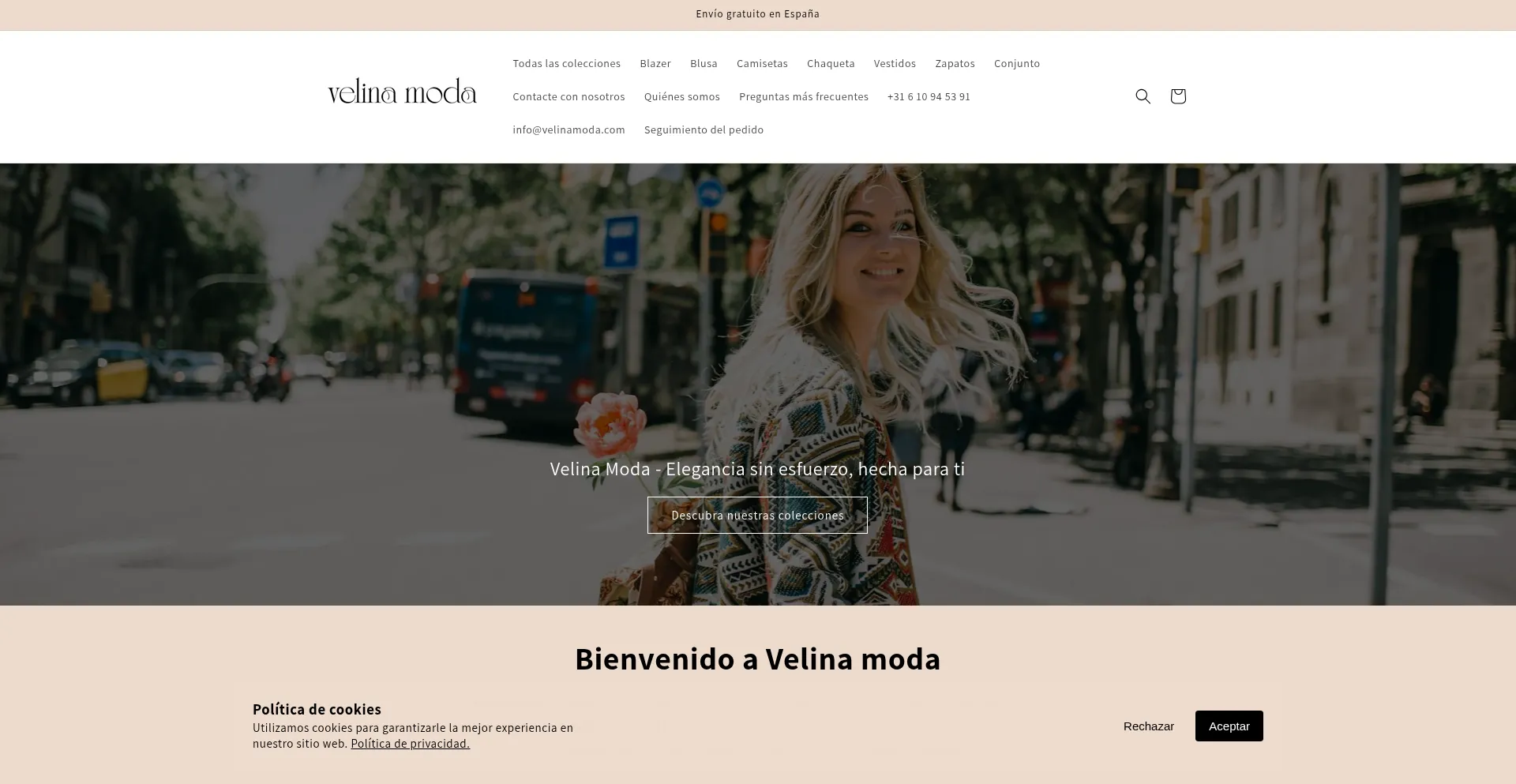 ¿És Seguro y Confiable Velinamoda.com?