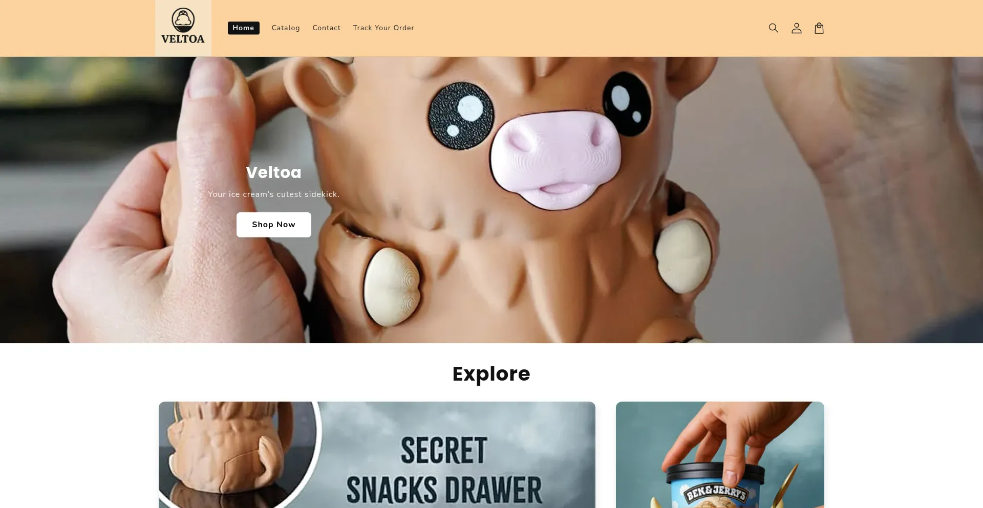 Website screenshot of Veltoa.net