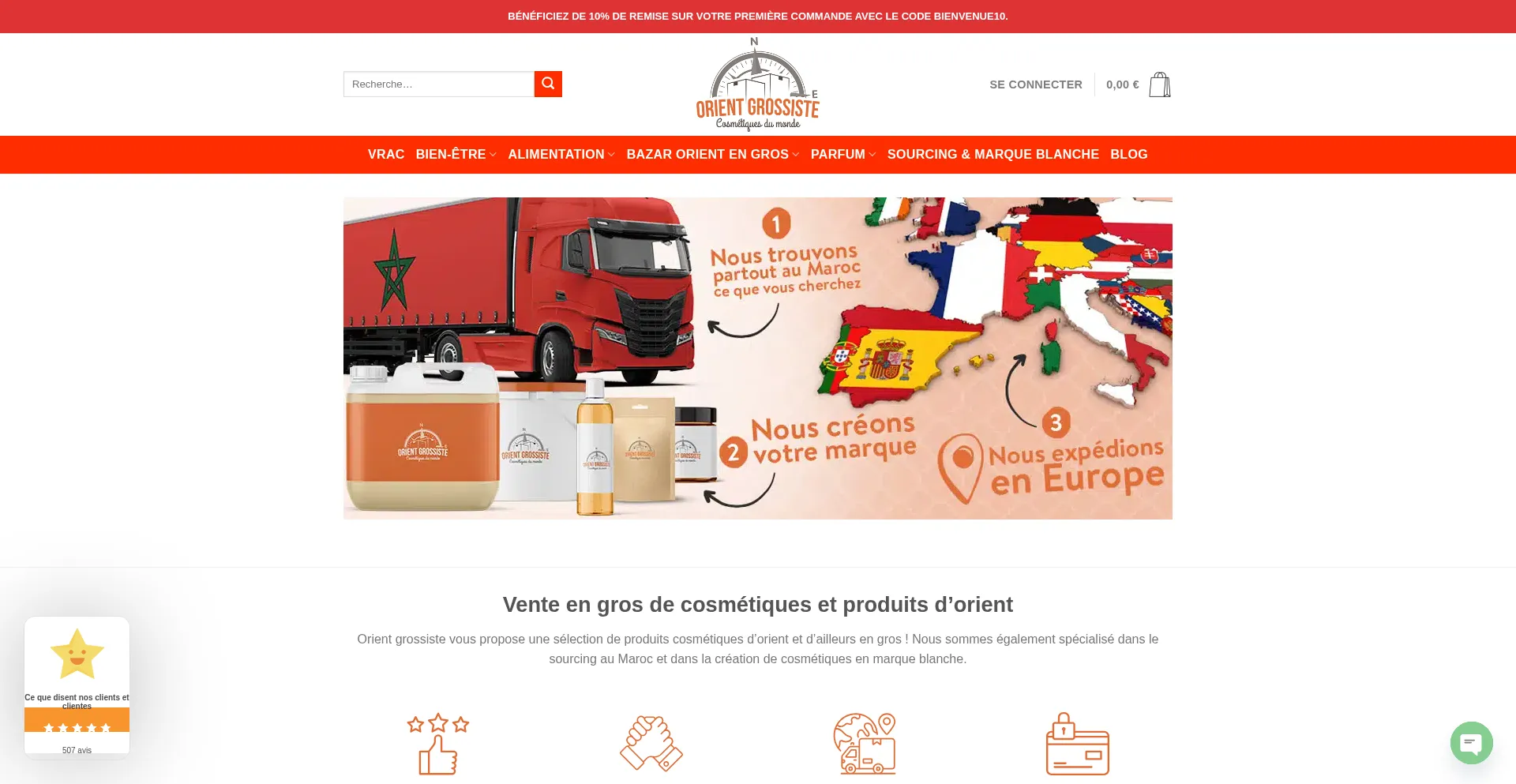 Website screenshot of Ventesengros.fr