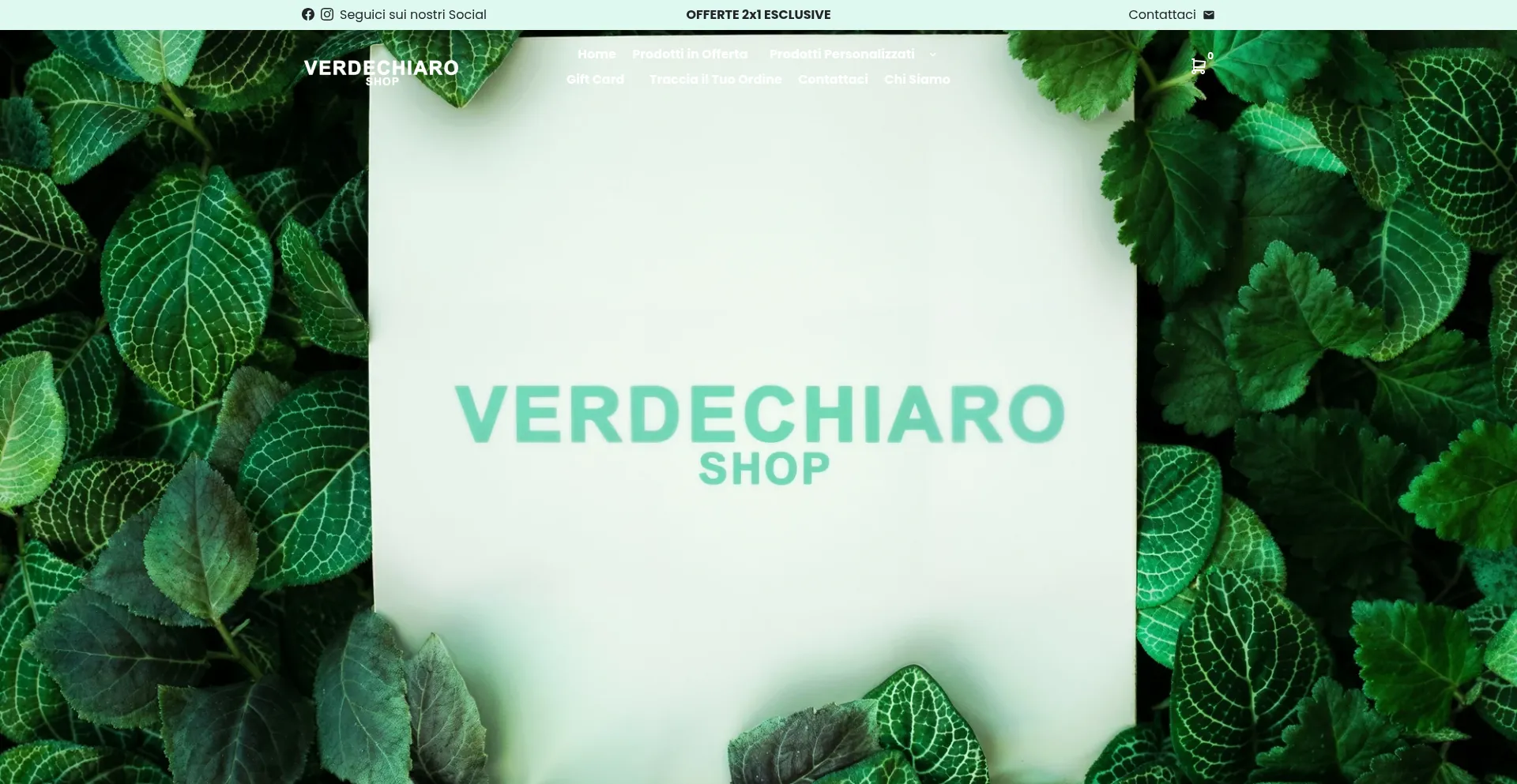 Verdechiaroshop.com Screenshot