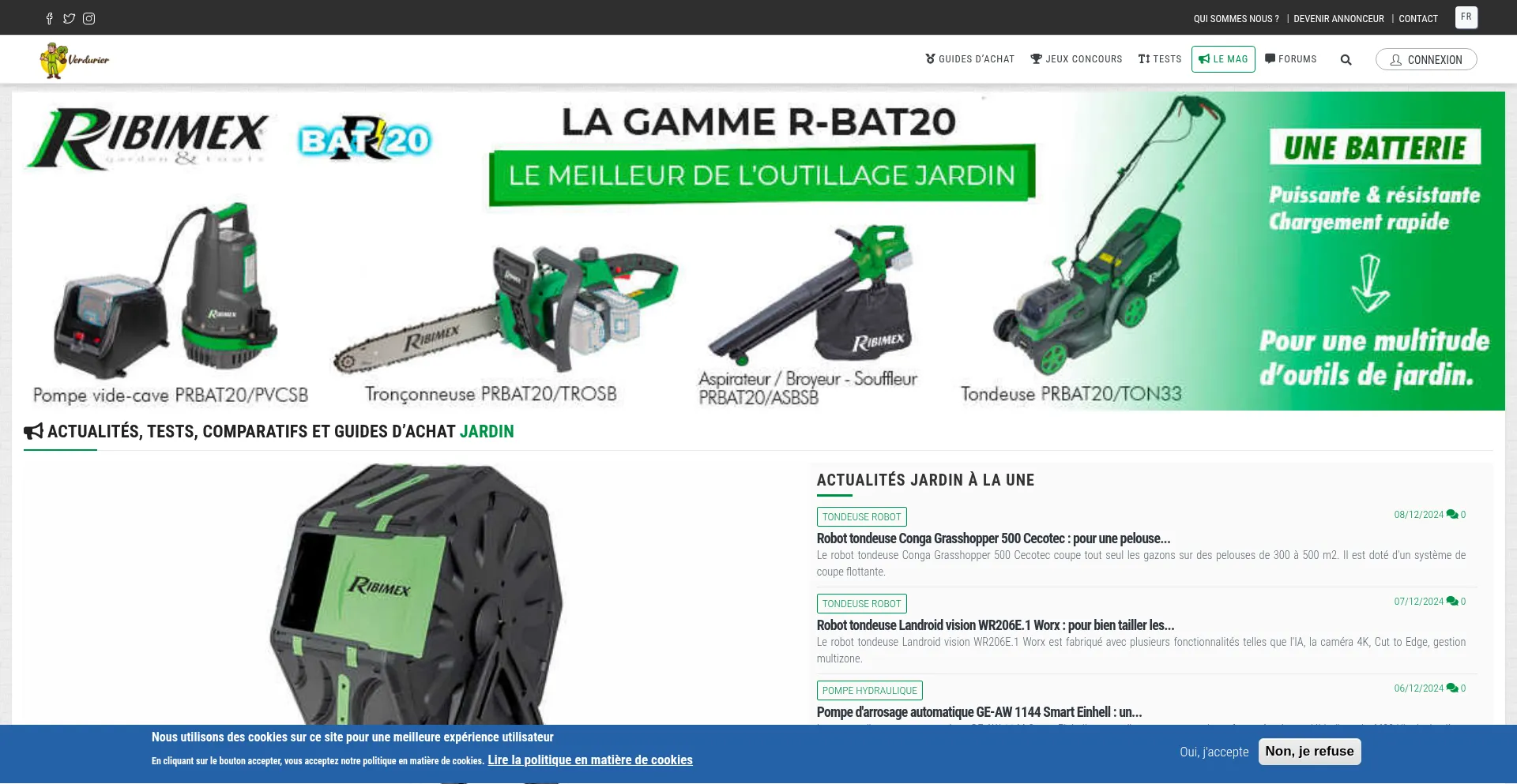 Verdurier.com Screenshot