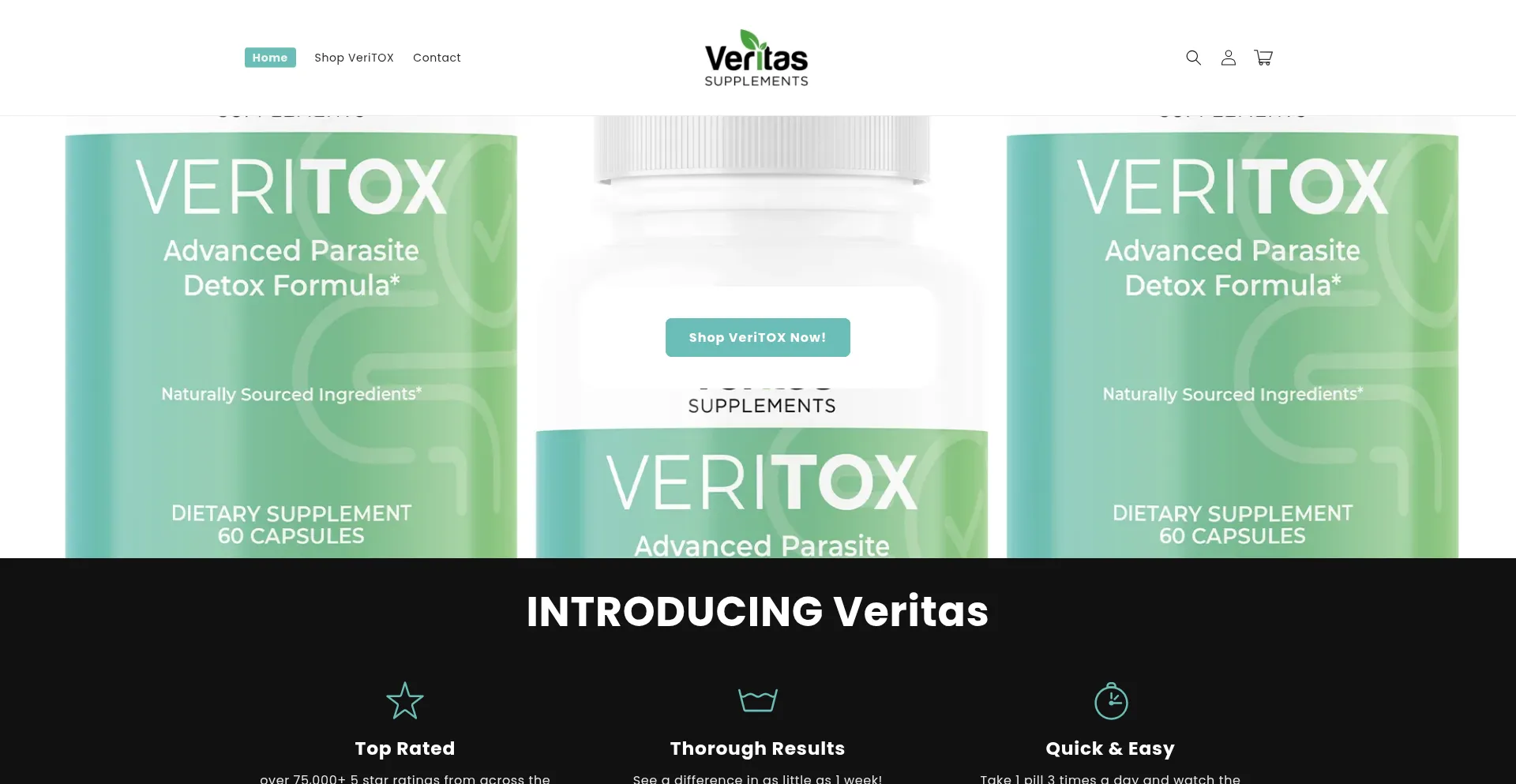 ¿És Seguro y Confiable Veritas-supplements.com?