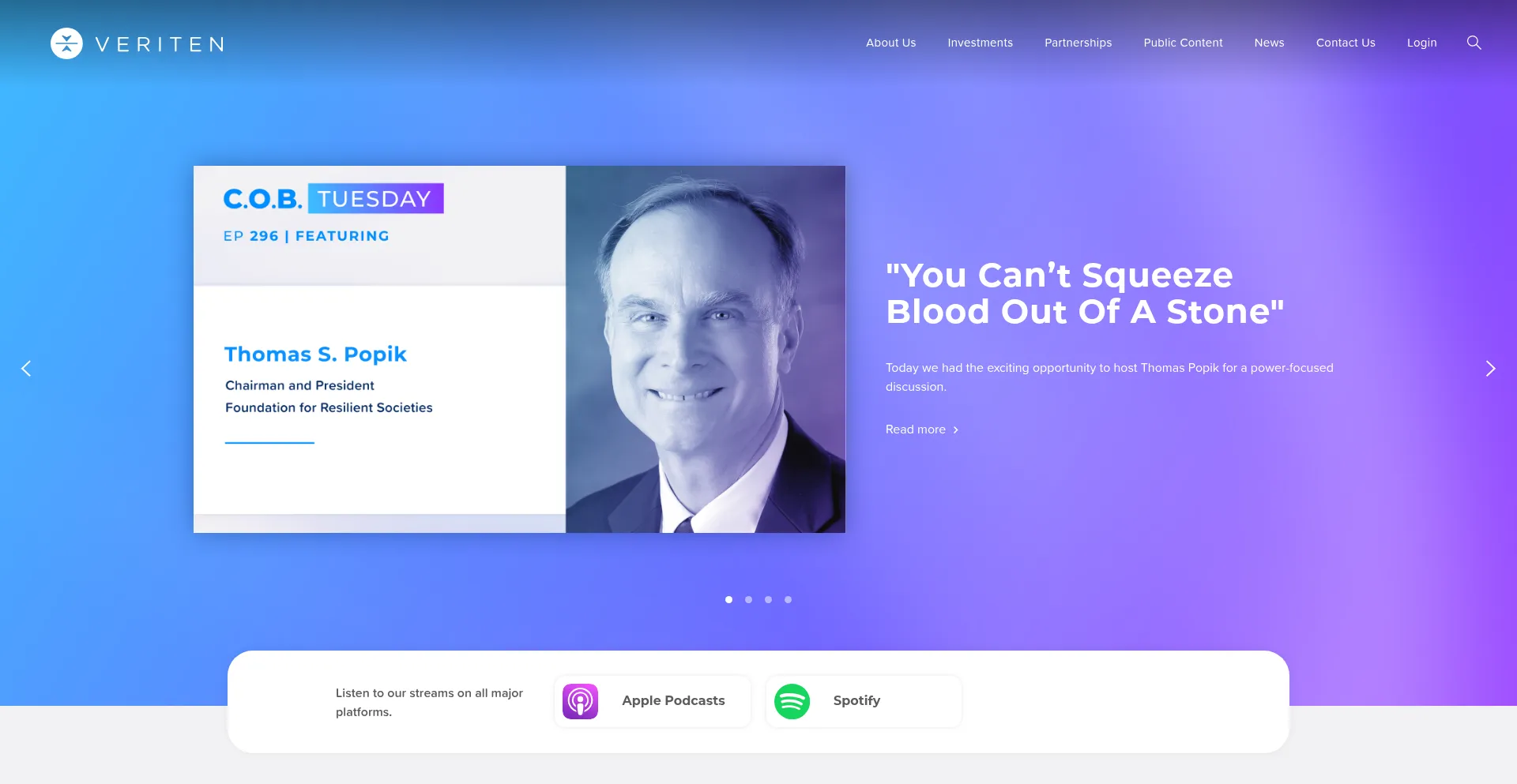 Veriten.com Screenshot