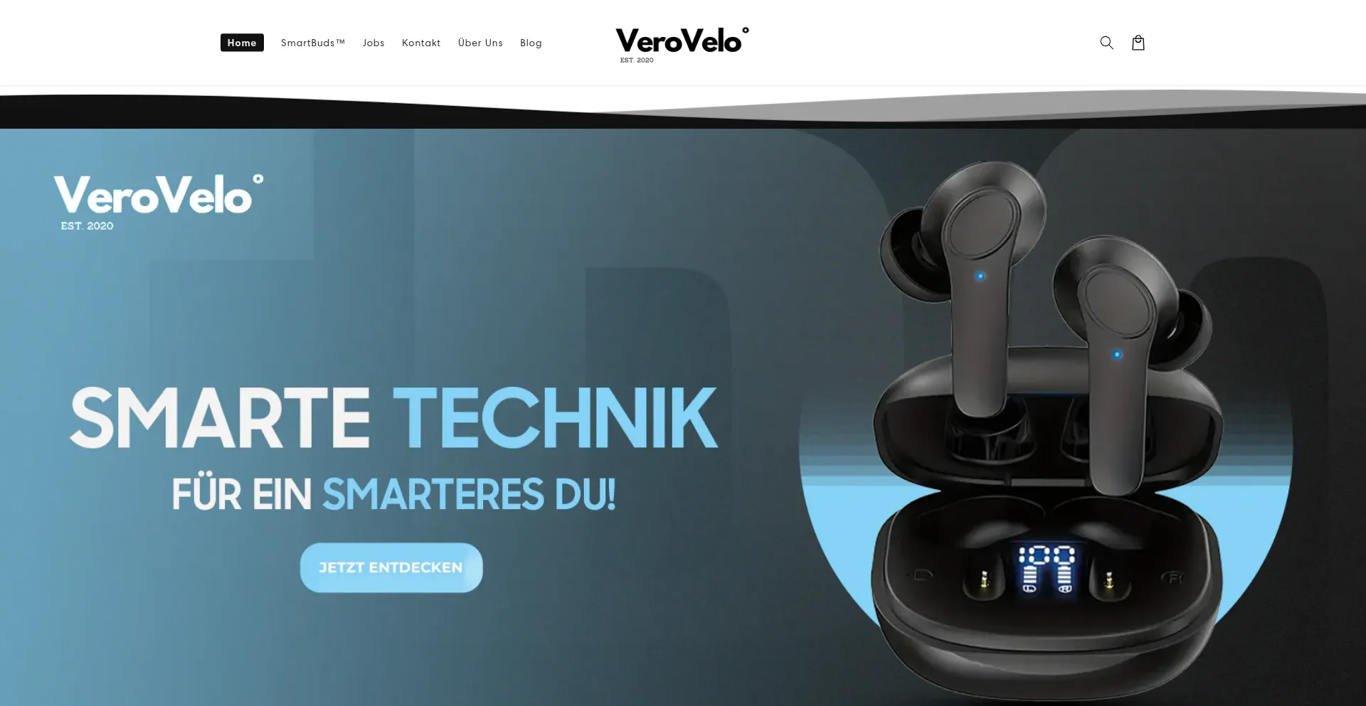 Website screenshot of Verovelo.com