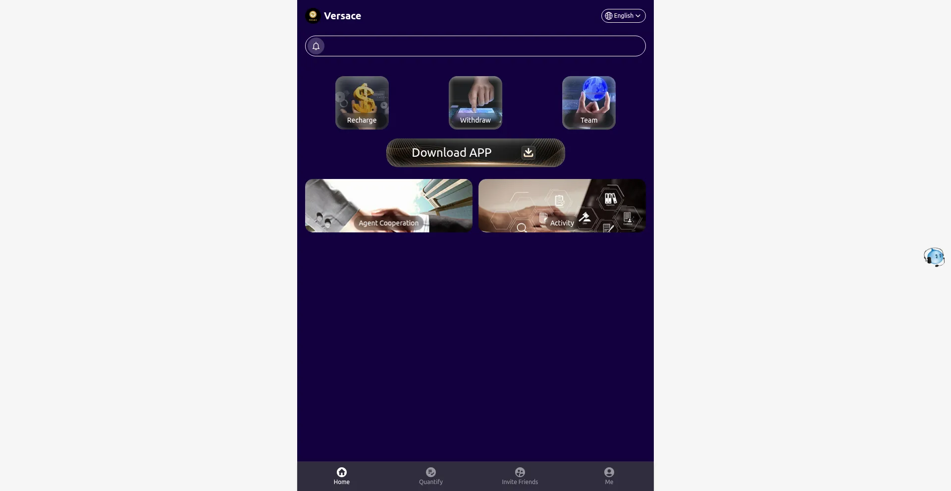 Website screenshot of Versaceversace.vip