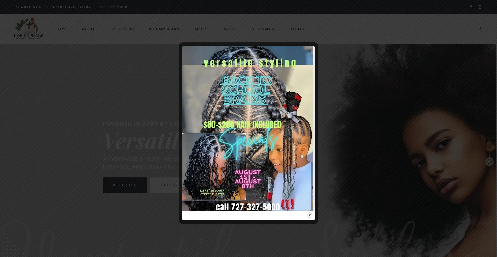 Versatile-styling.com Screenshot