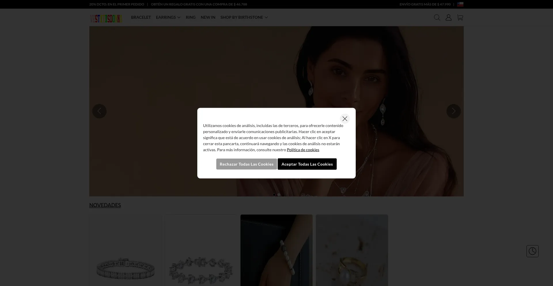 Website screenshot of Vestitisdonna.shop