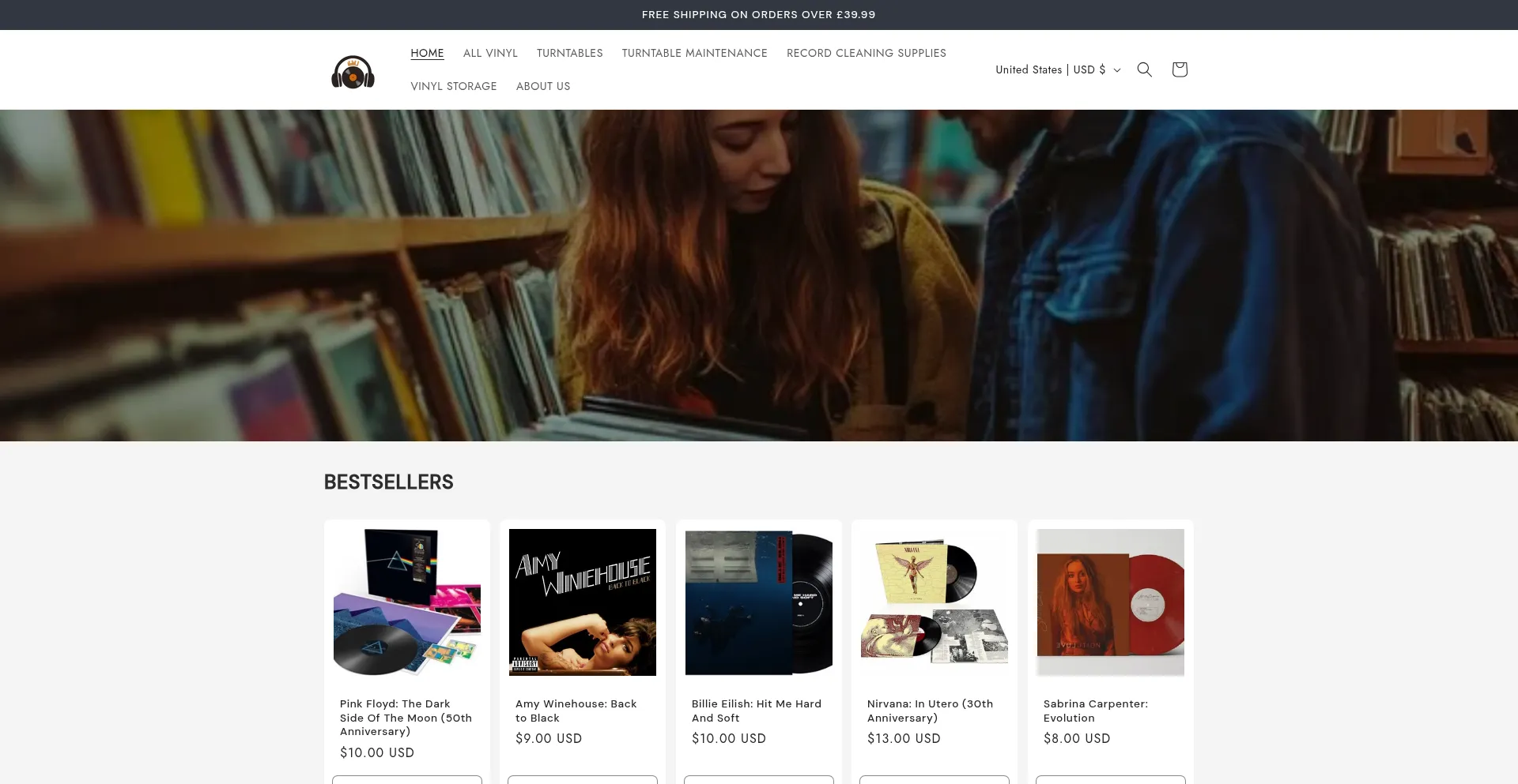 Website screenshot of Vgarecords.com