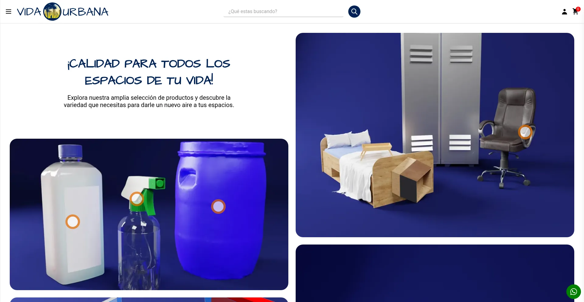 Website screenshot of Vidaurbana.co