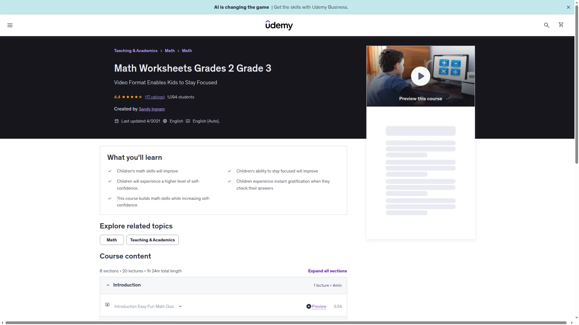 Videomathworksheets.com