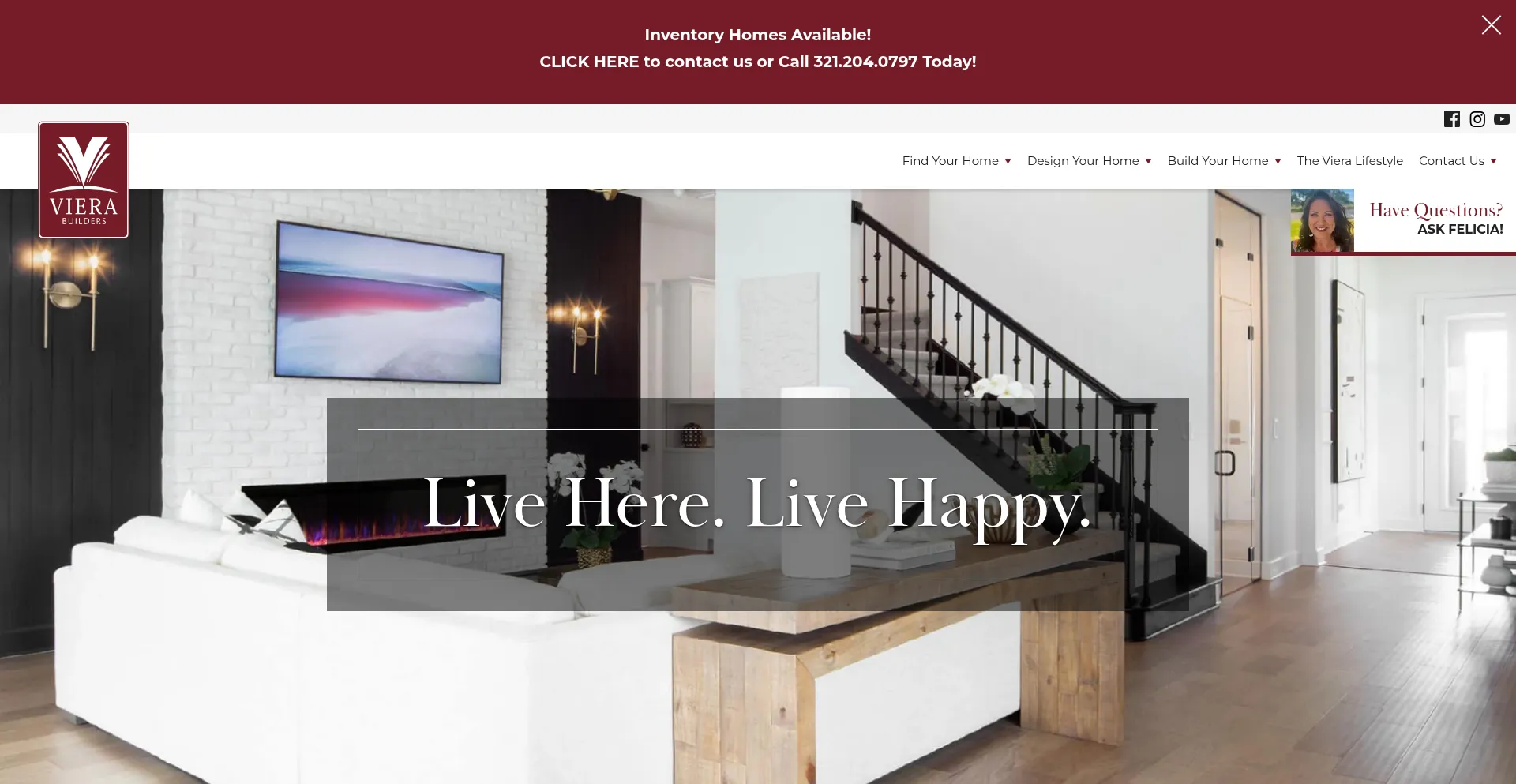 Website screenshot of Vierabuilders.com