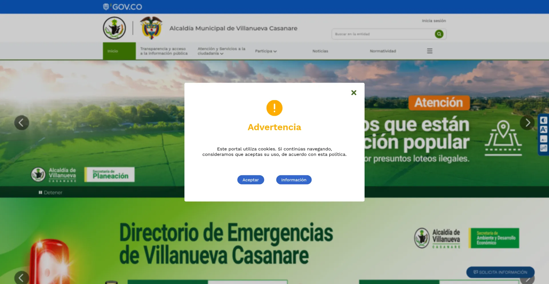 ¿És Seguro y Confiable Villanueva-casanare.gov.co?