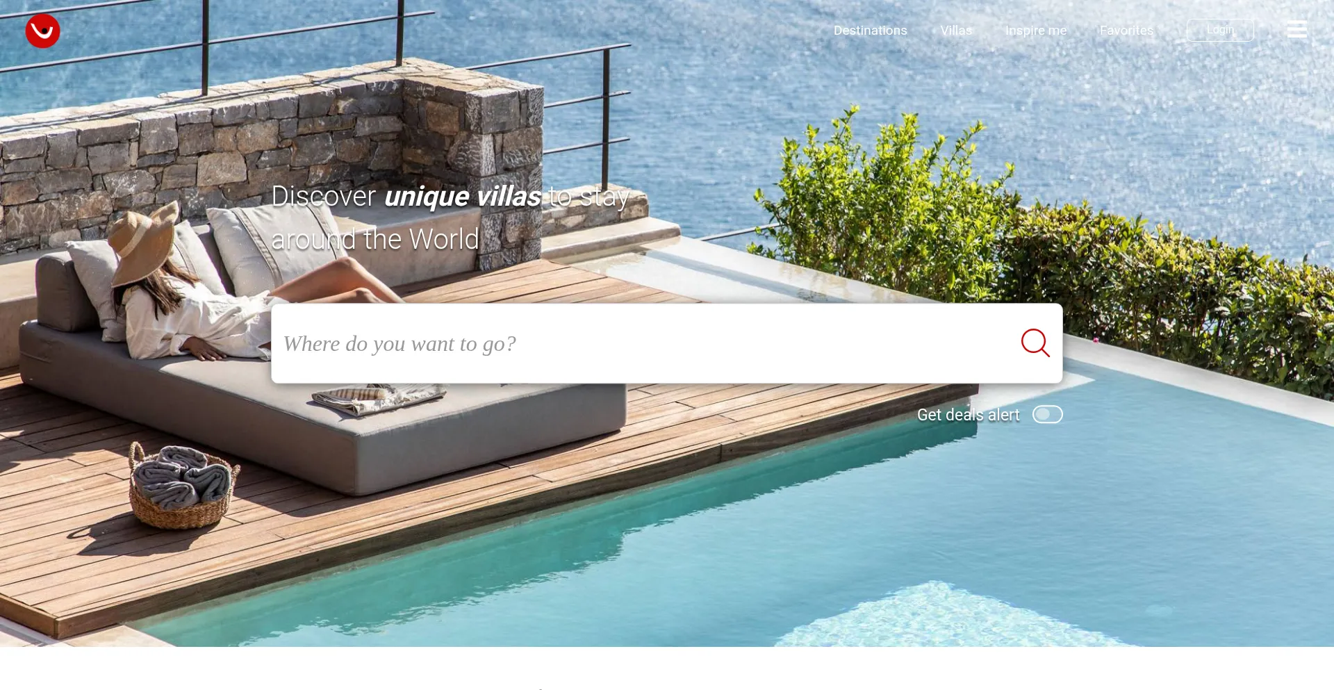 Website screenshot of Villas.byunique.com