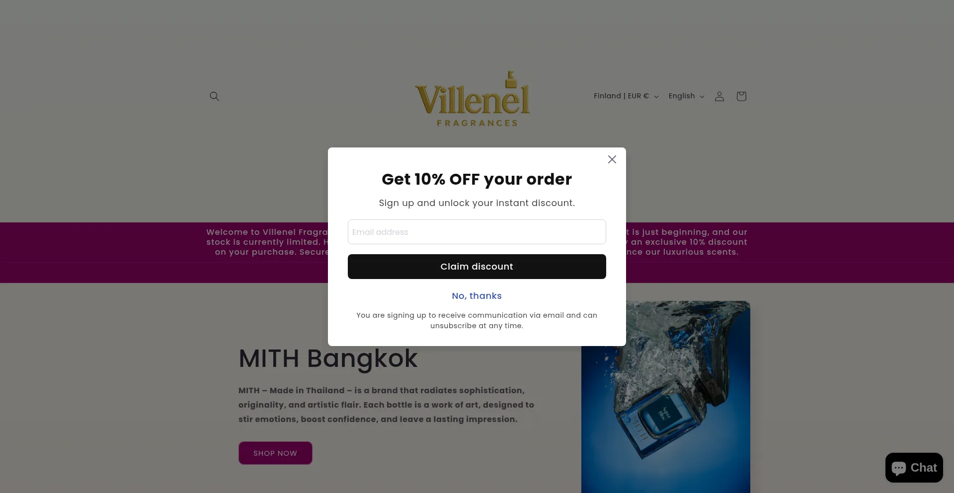 ¿És Seguro y Confiable Villenelfragrances.com?
