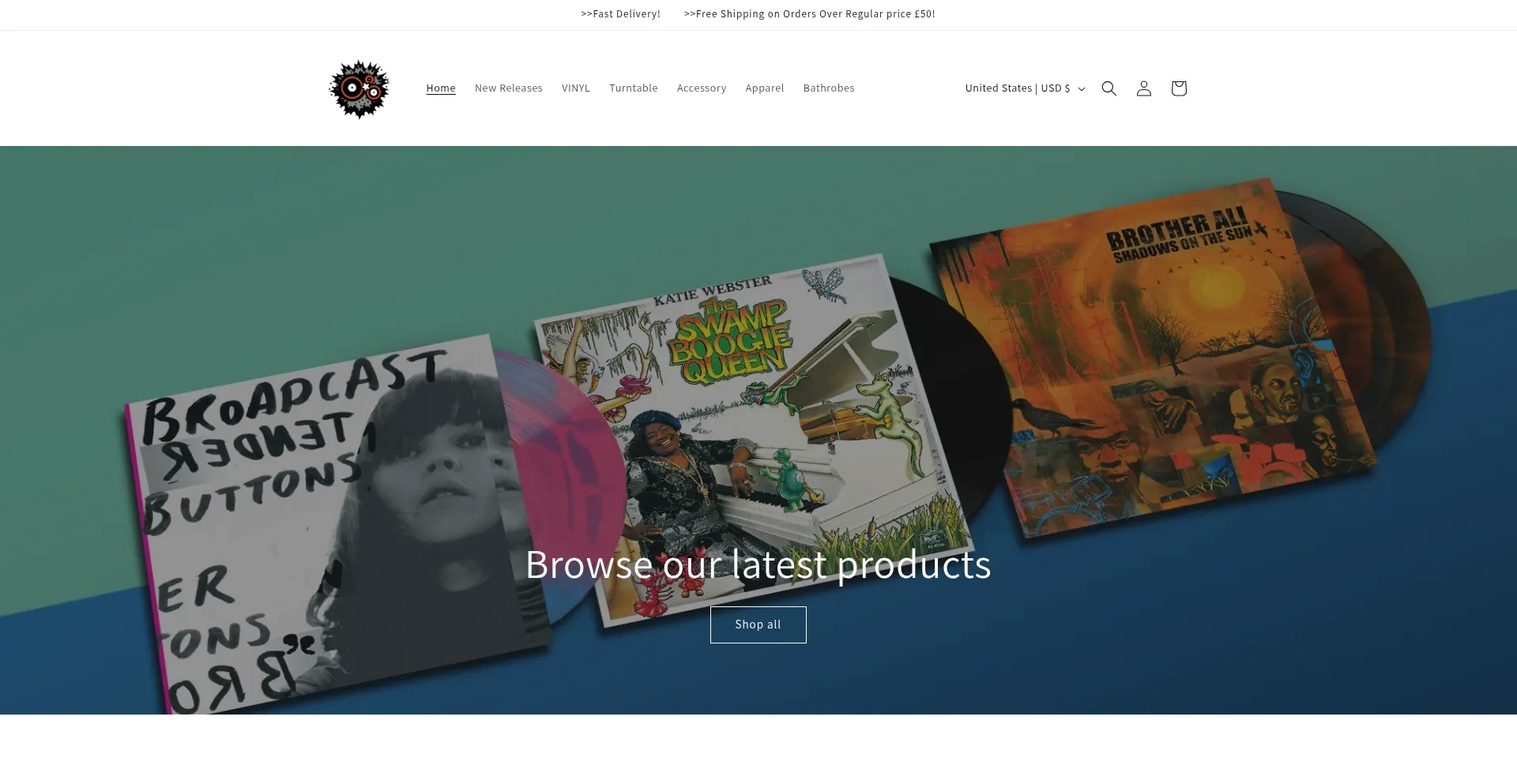 Website screenshot of Vinylsturntable.com