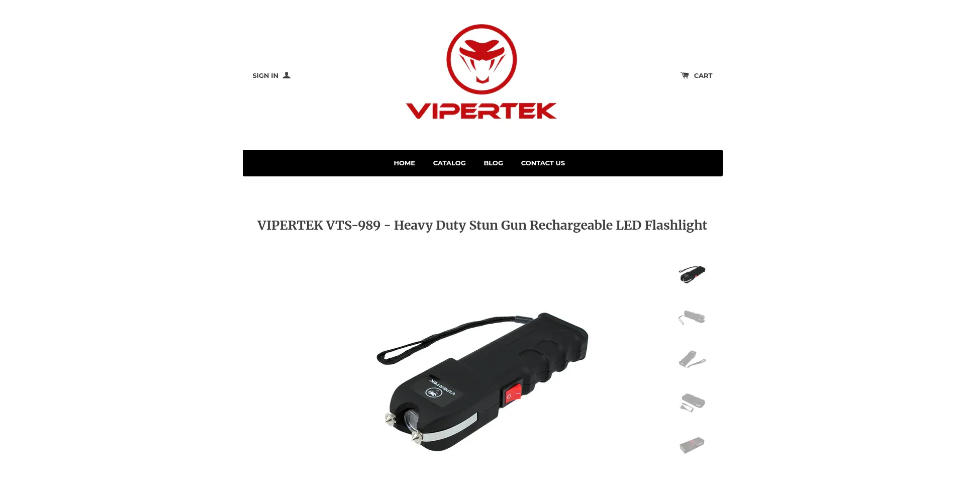 Website screenshot of Vipertek.com