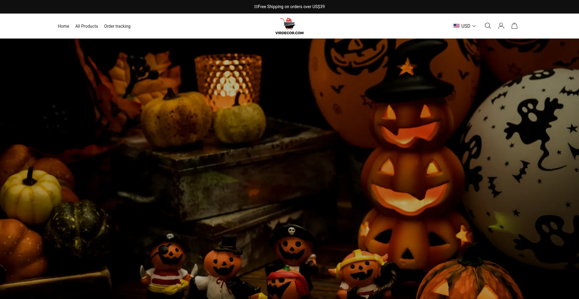 Website screenshot of Virdecor.com
