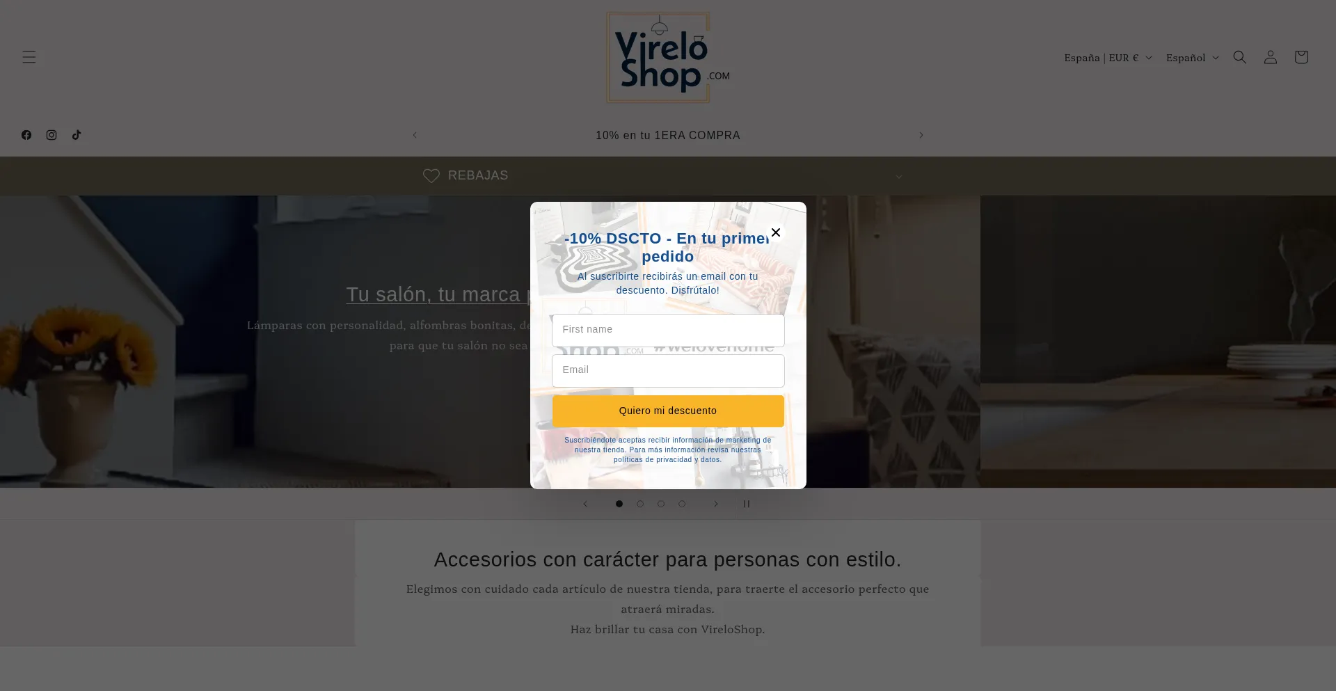 Vireloshop.com Screenshot