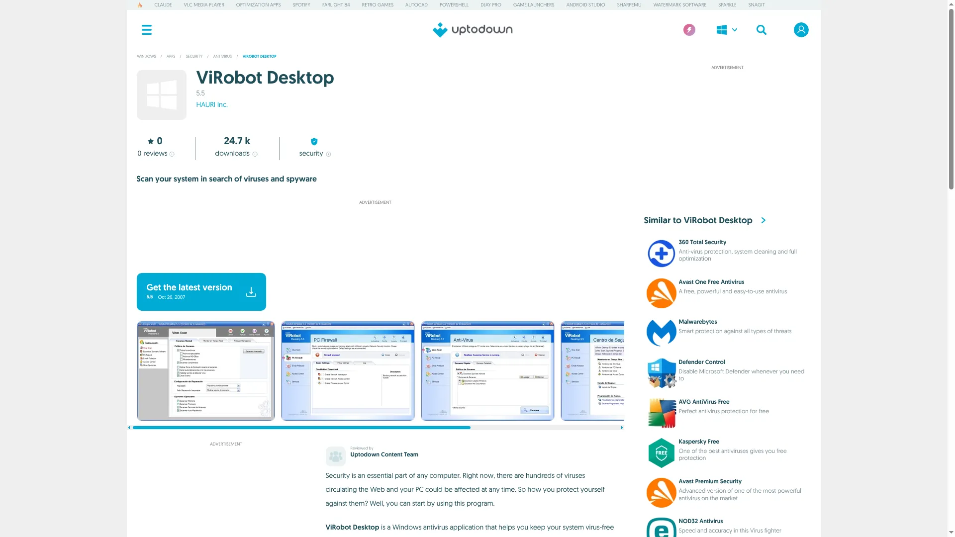 Virobot-desktop.en.uptodown.com