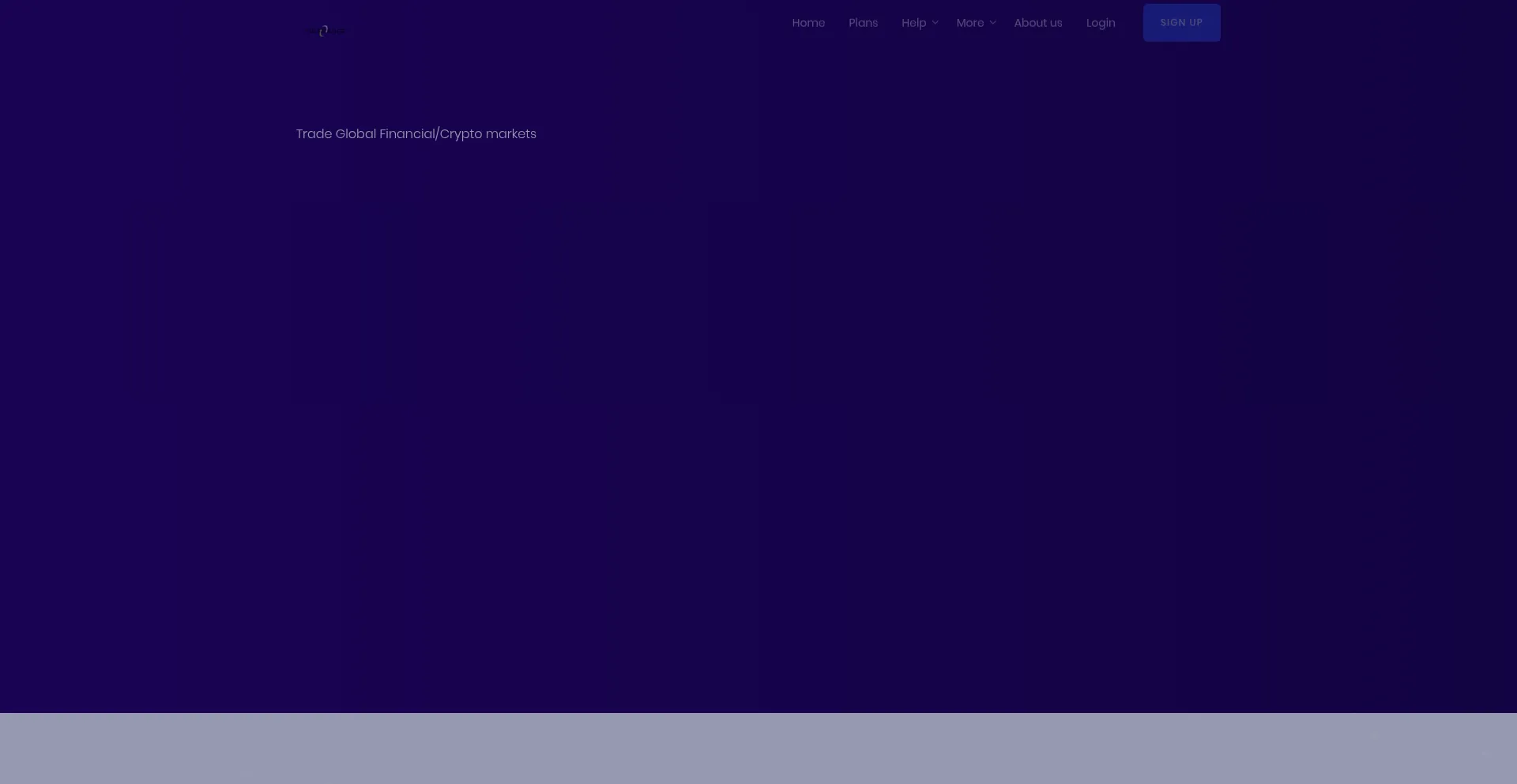 Website screenshot of Virtraders.live