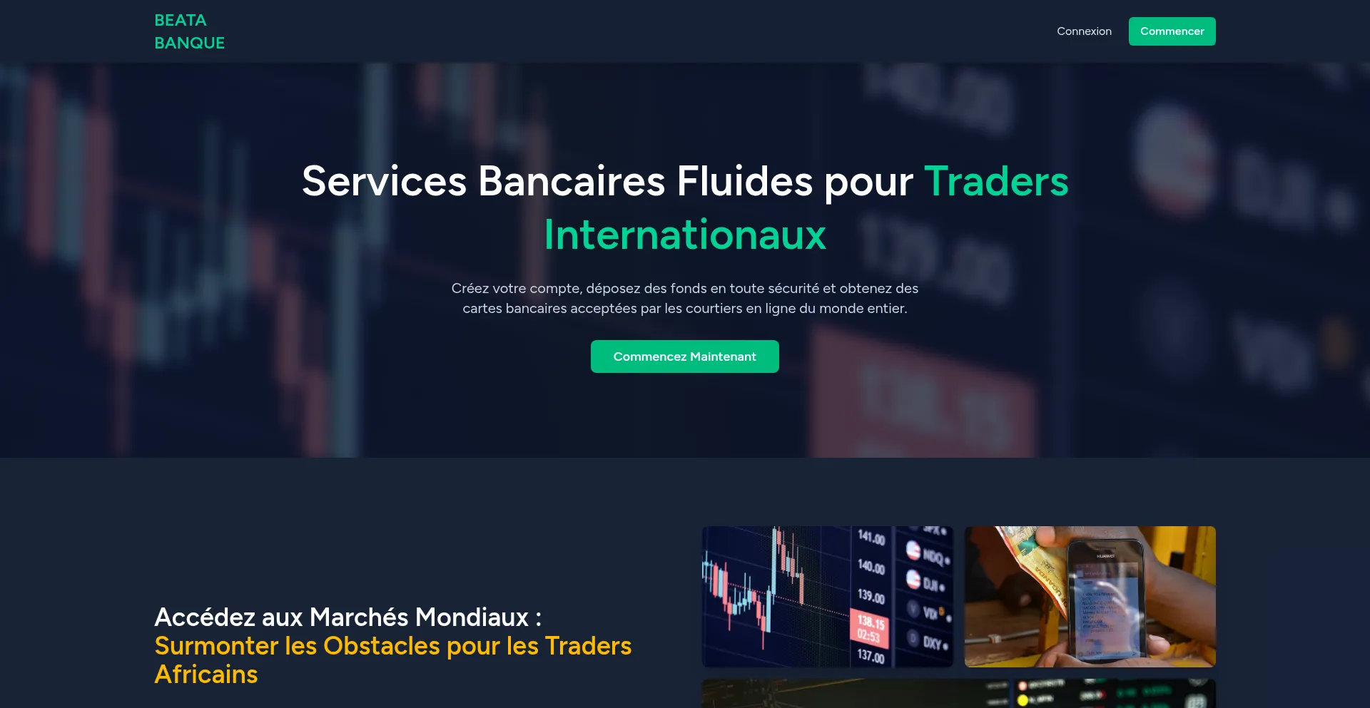 Website screenshot of Virtuel-transaction.com