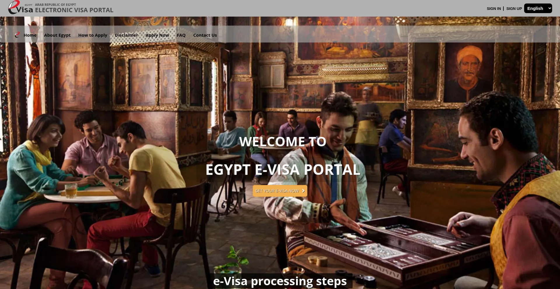 Visa2egypt.gov.eg Screenshot