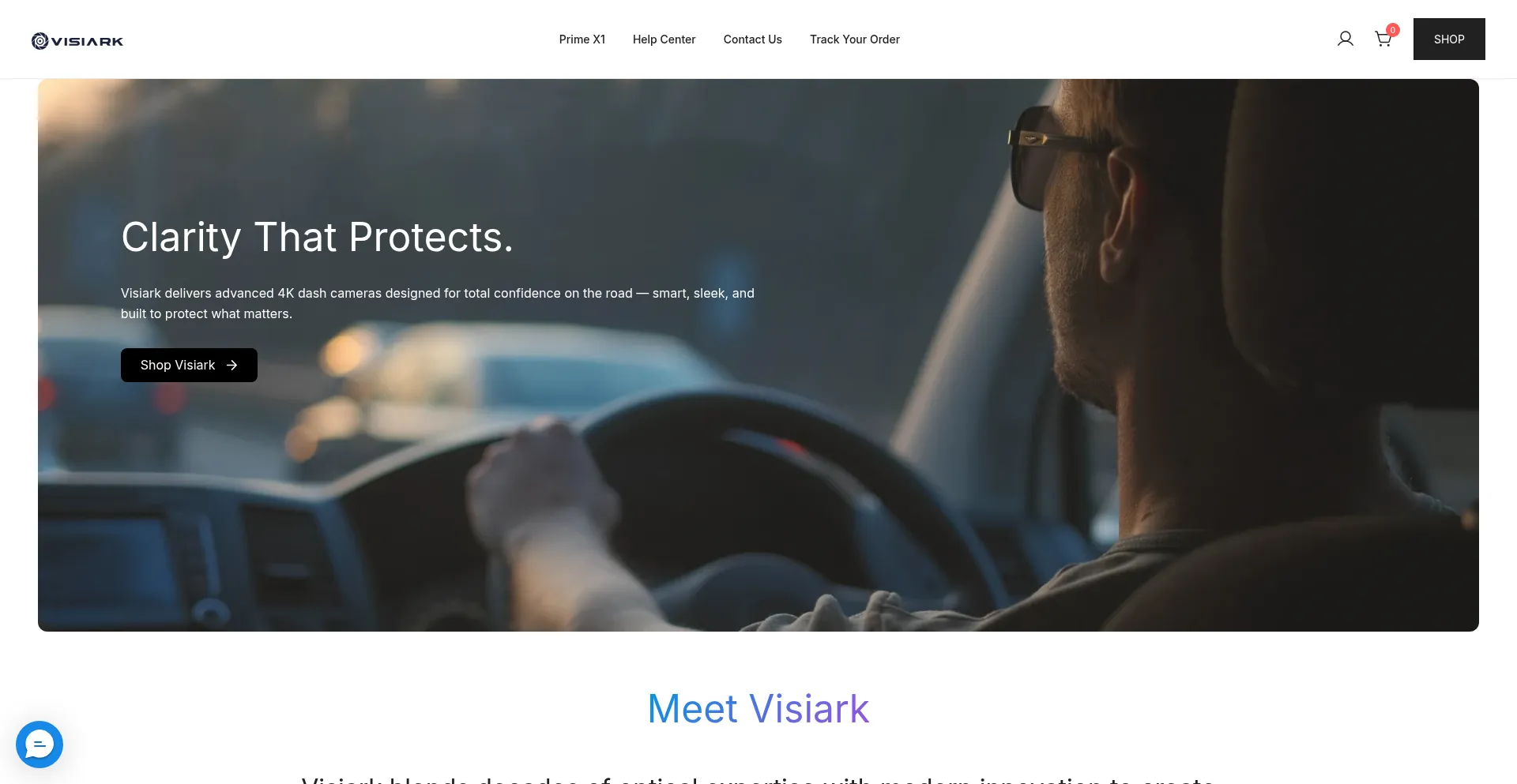 Website screenshot of Visiark.com