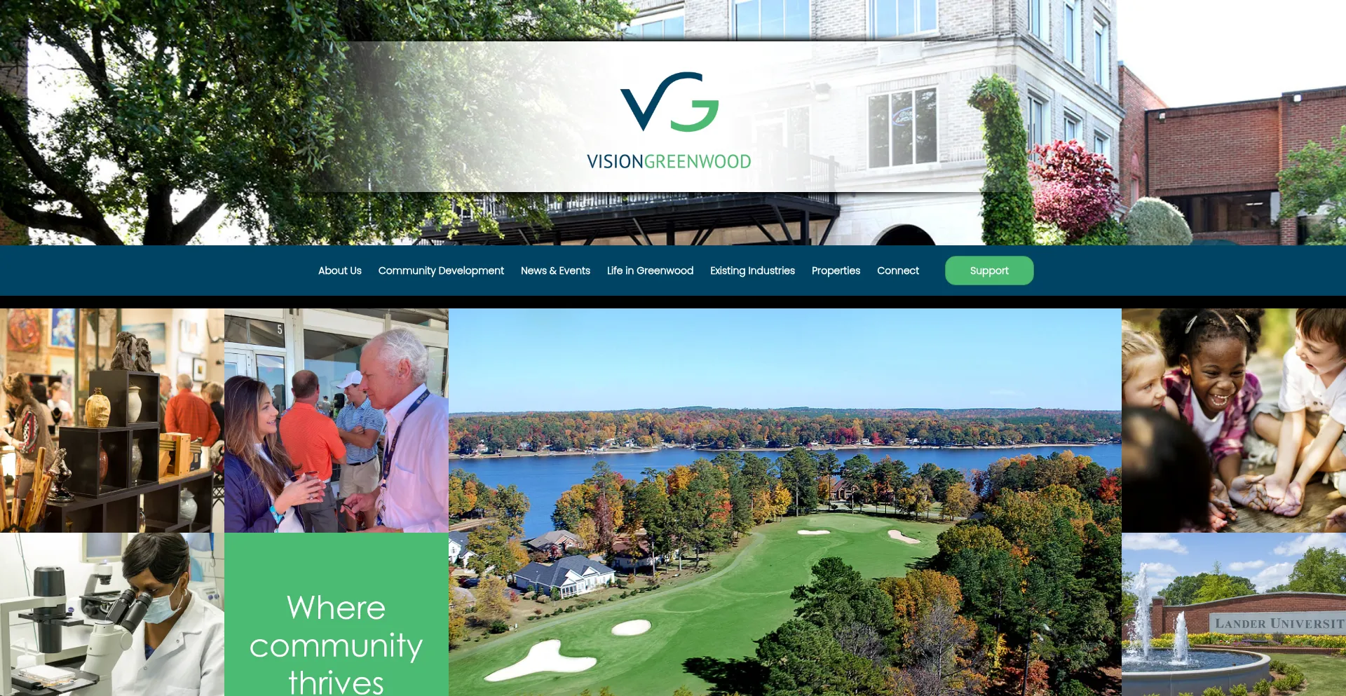 Visiongreenwood.org Screenshot
