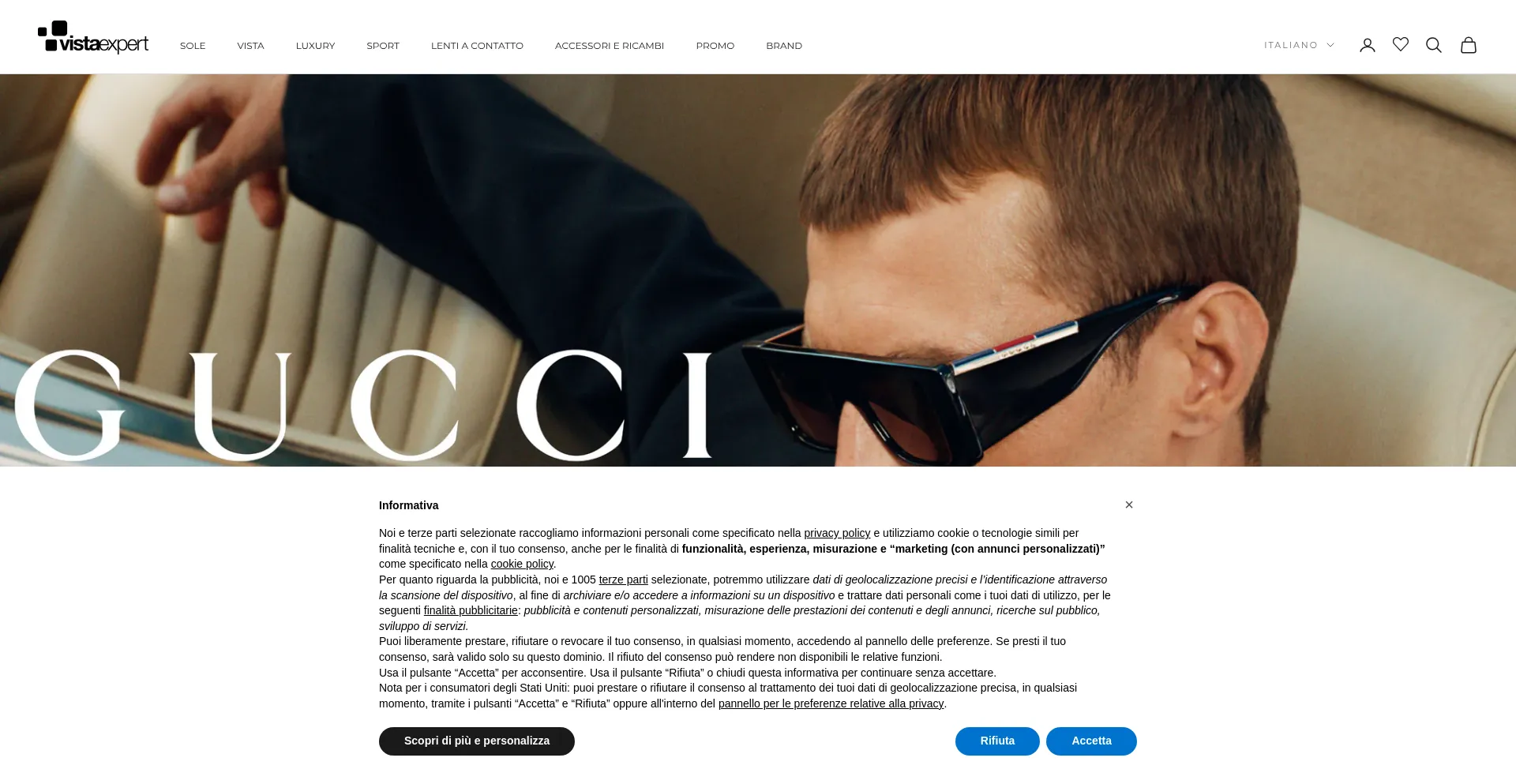 Website screenshot of Vistaexpert.it