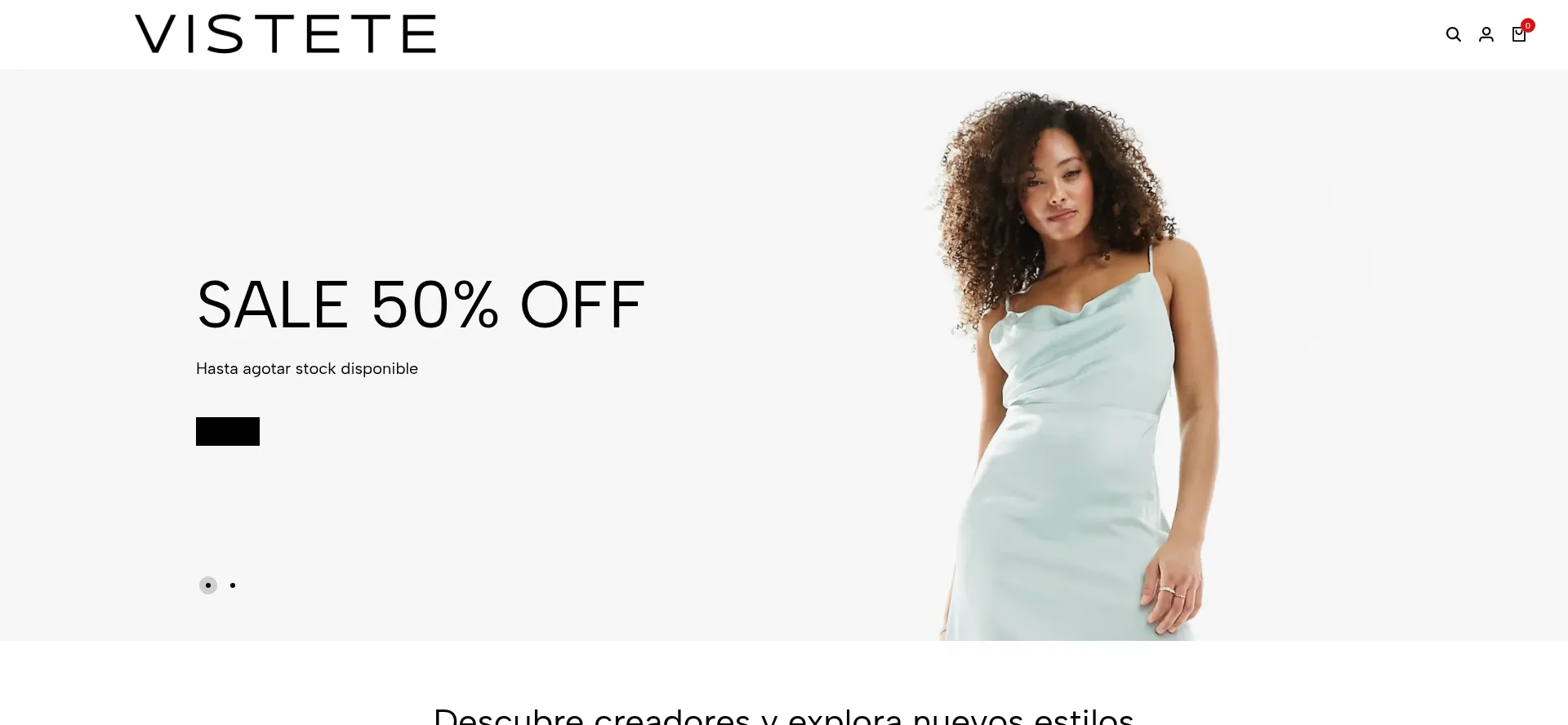 Website screenshot of Visteteya.com