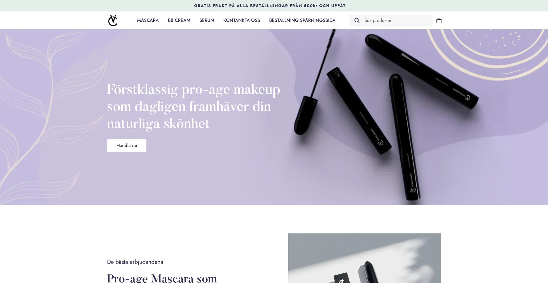 Vitaecharm.se Screenshot