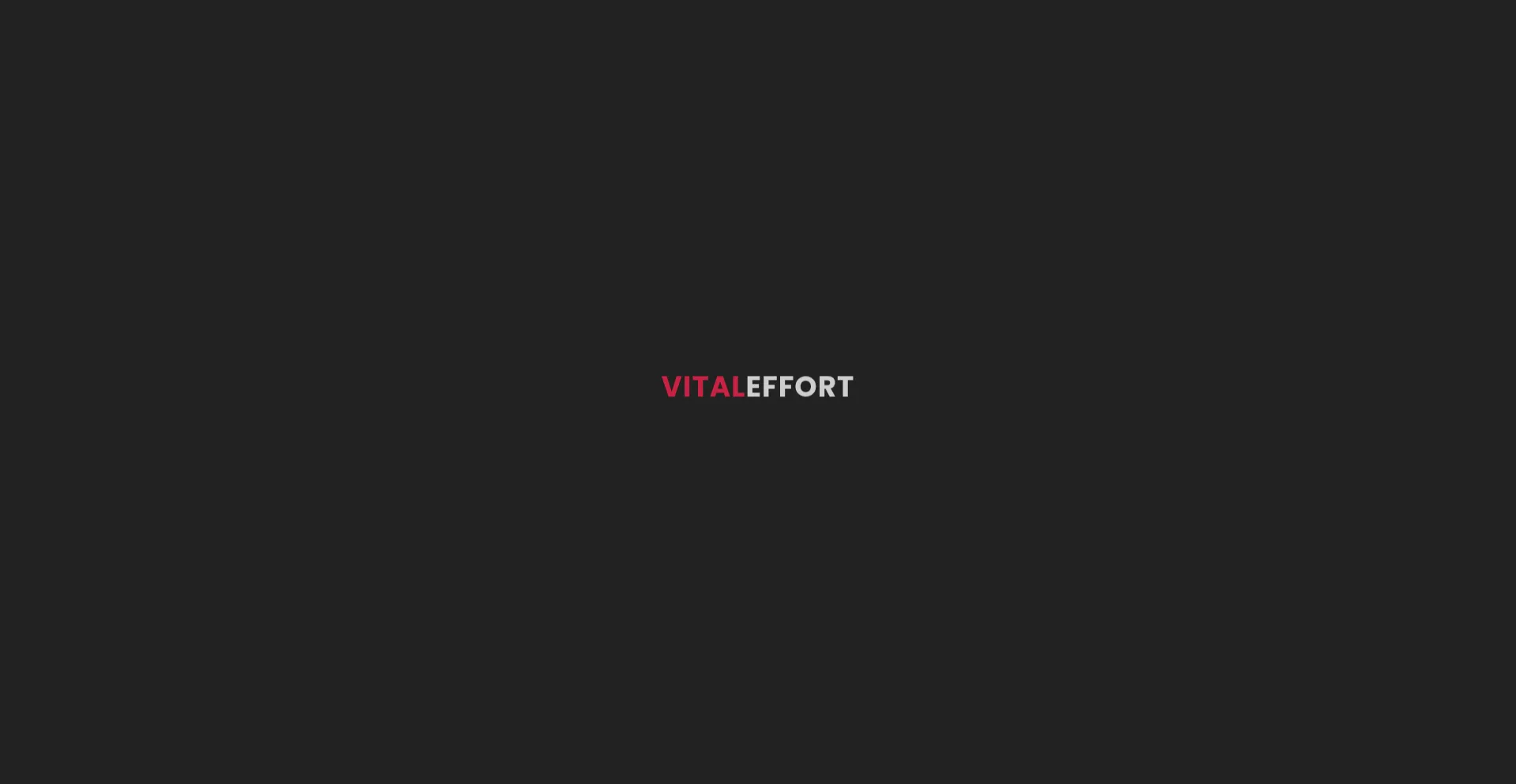 Website screenshot of Vitaleffort.com