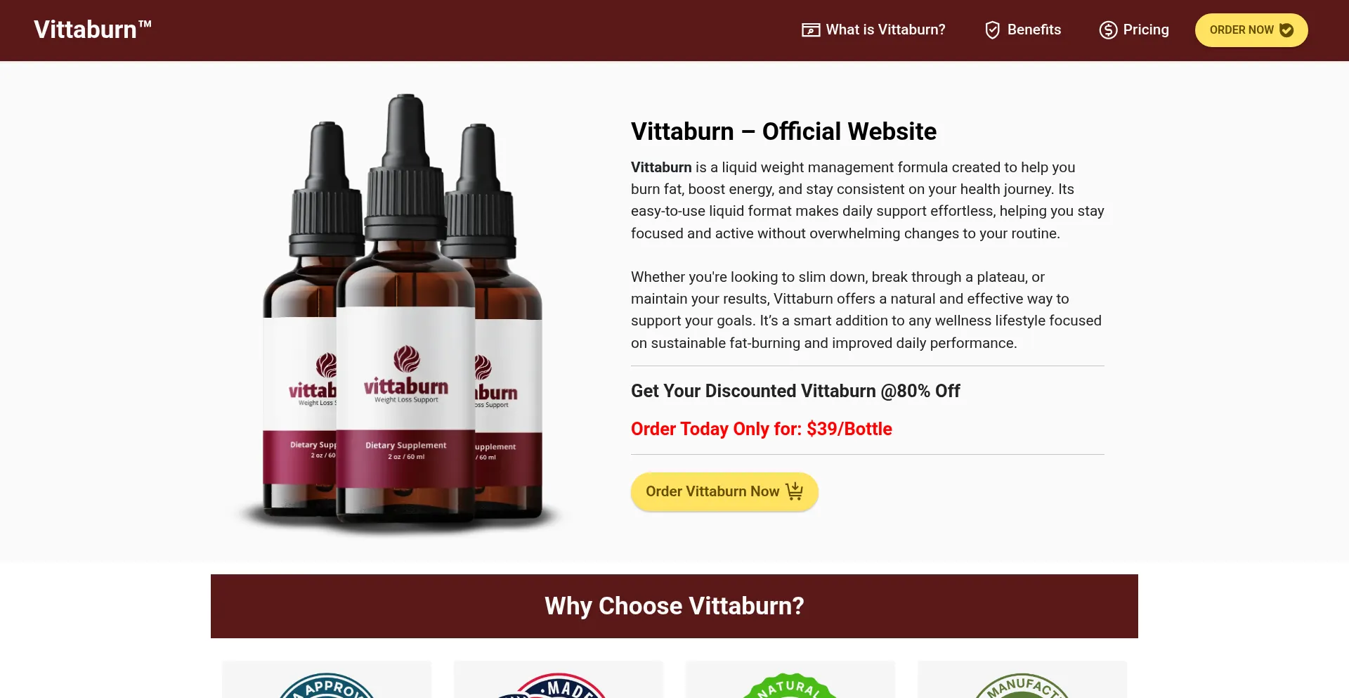 ¿És Seguro y Confiable Vittaburn-us.com?