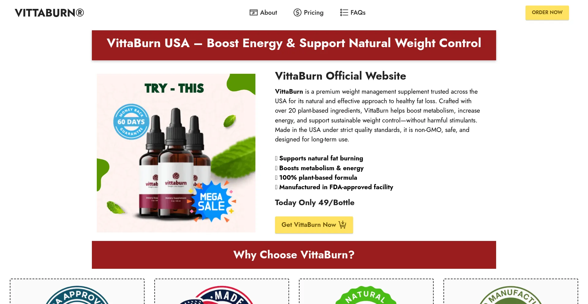 ¿És Seguro y Confiable Vittaburn-vittaburn.com?