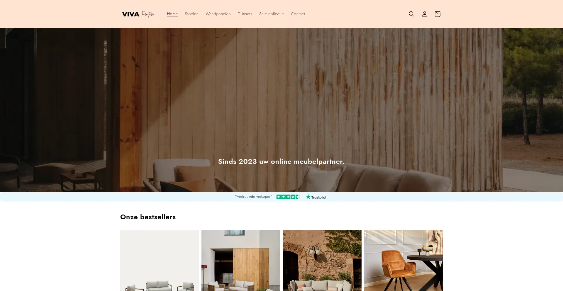 Website screenshot of Viva-furniture.com