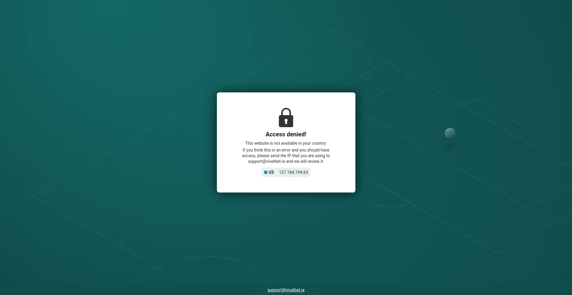 Vivatbet.ie Screenshot