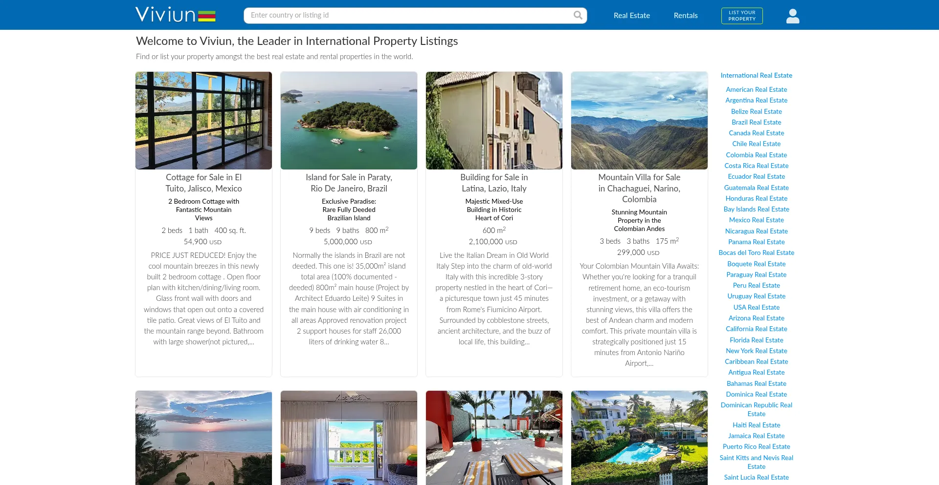 Website screenshot of Viviun.com