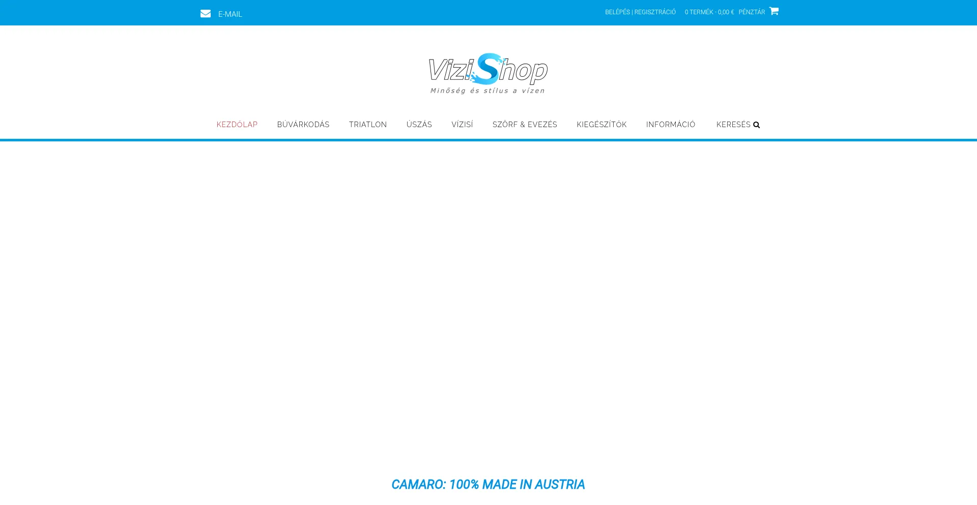 Website screenshot of Vizishop.hu