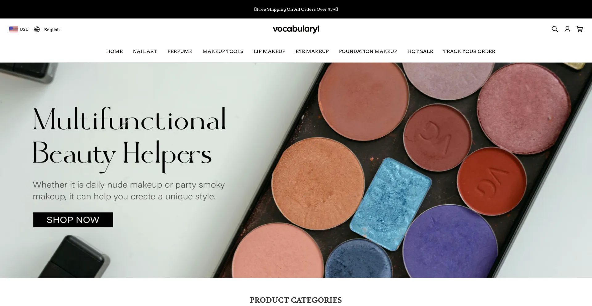 Website screenshot of Vocabularyi.com